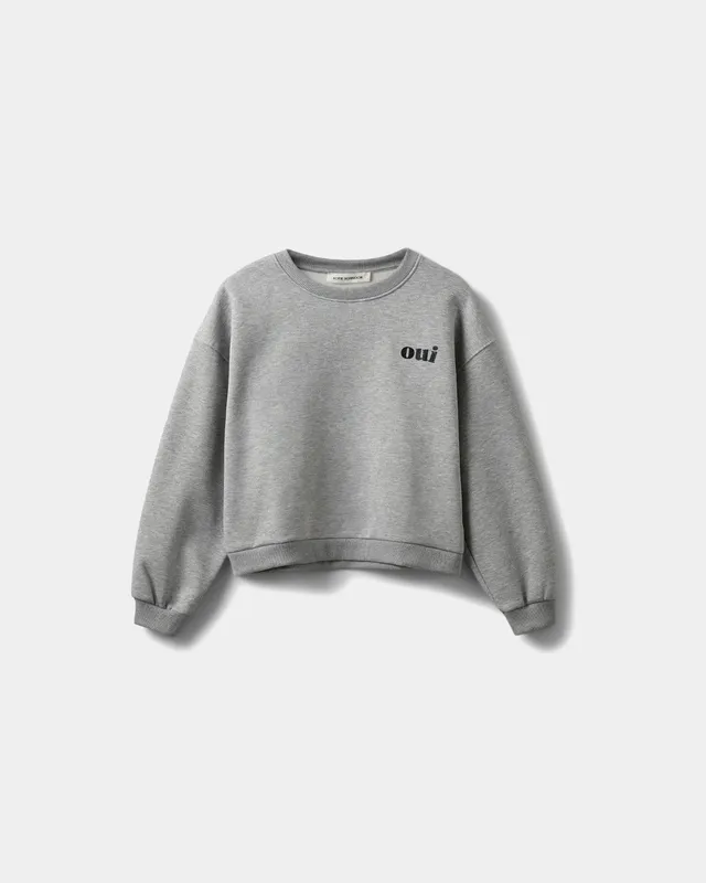 sofie-schnoor-women-elinsw-sweatshirt-grau-oui-print image 1