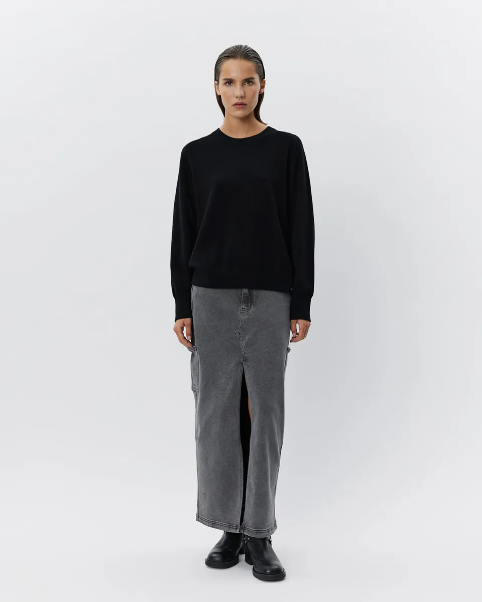 sofie-schnoor-women-alayasw-jeansrock-grau-denim-maxi image 1