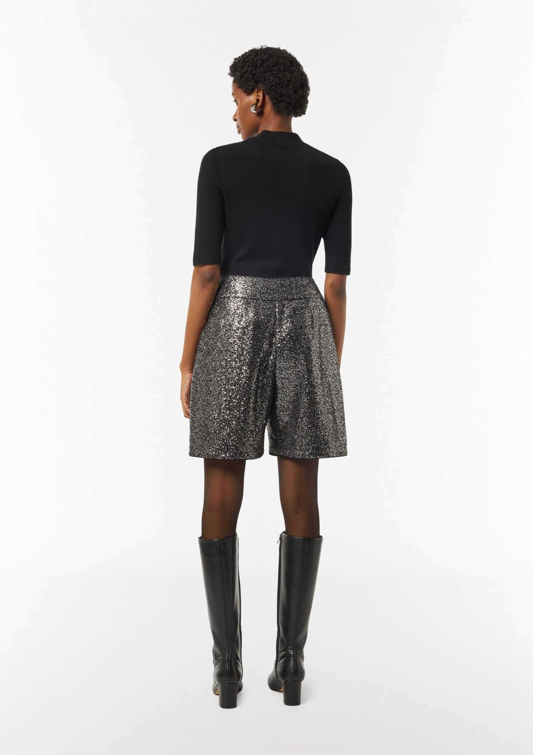 comma-blazer-pailletten-damen-40-festlich-stehkragen image 6