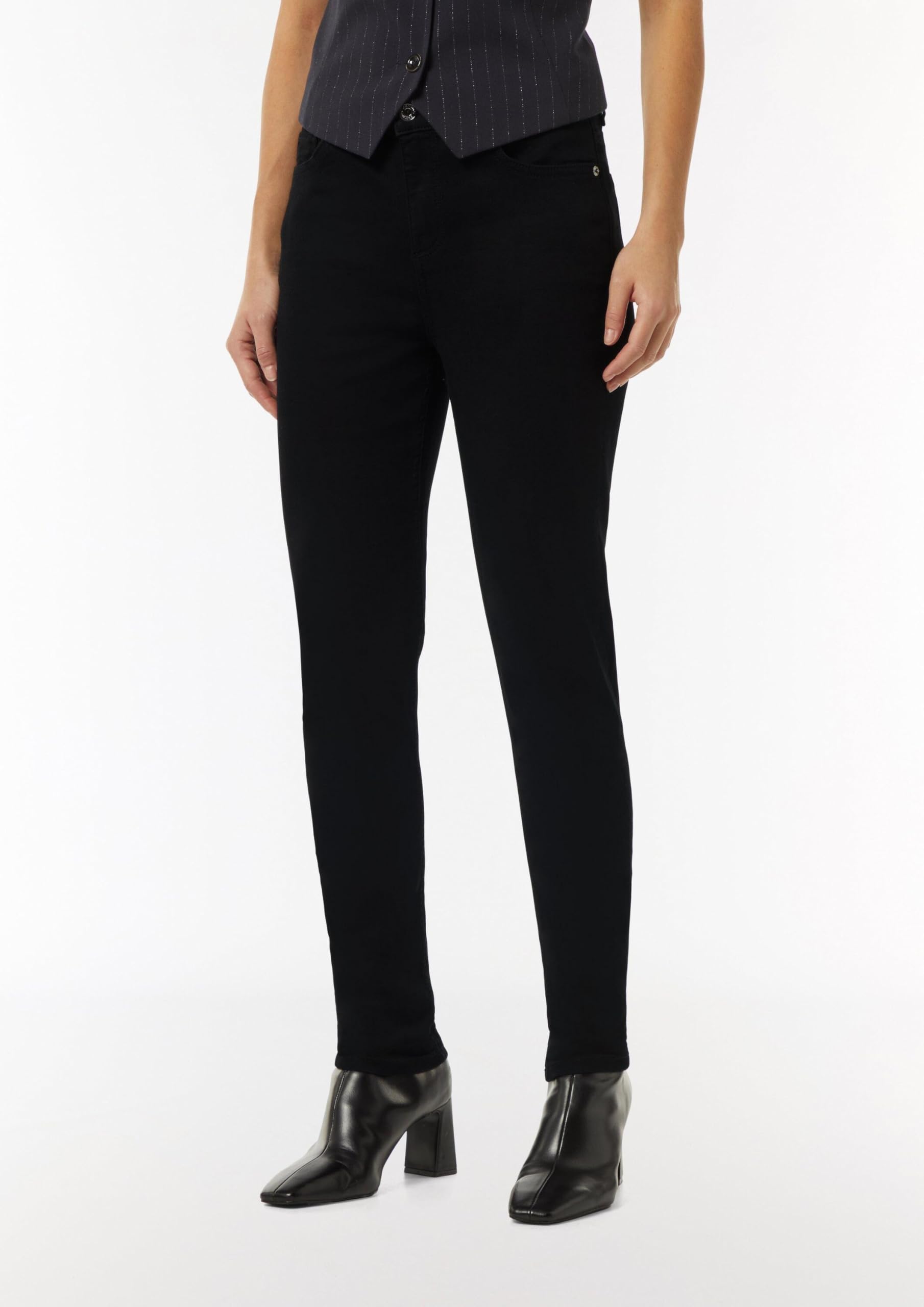 comma-jeans-2157455-skinny-black-denim-satin-gr-42 image 5