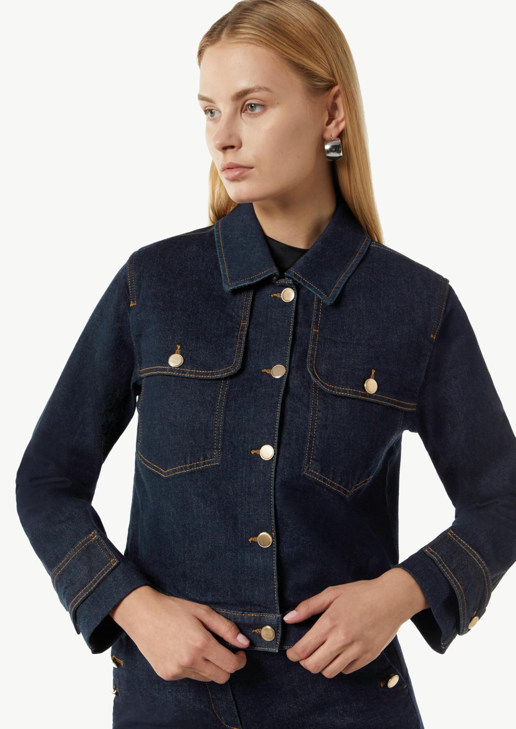 comma-denimjacke-kastig-gold-kn-pfe-jacke-gr-e-40-navy image 4