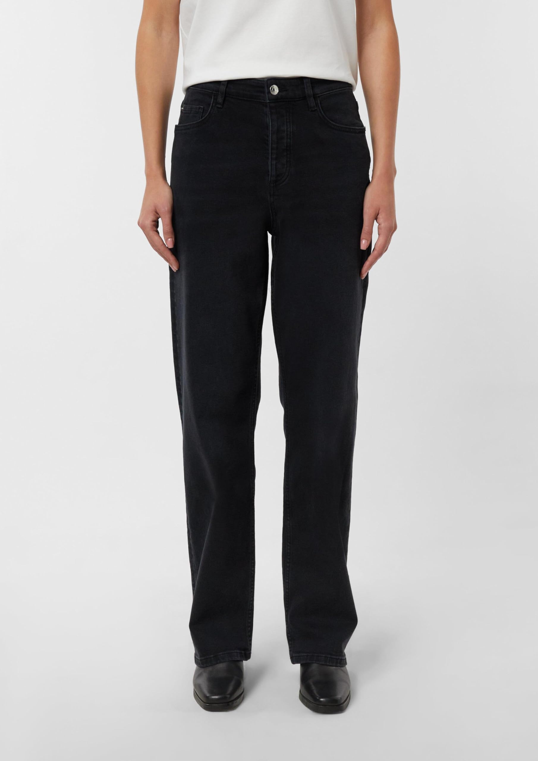 comma-jeans-high-rise-straight-leg-jeans-schwarz-gr-42 image 5