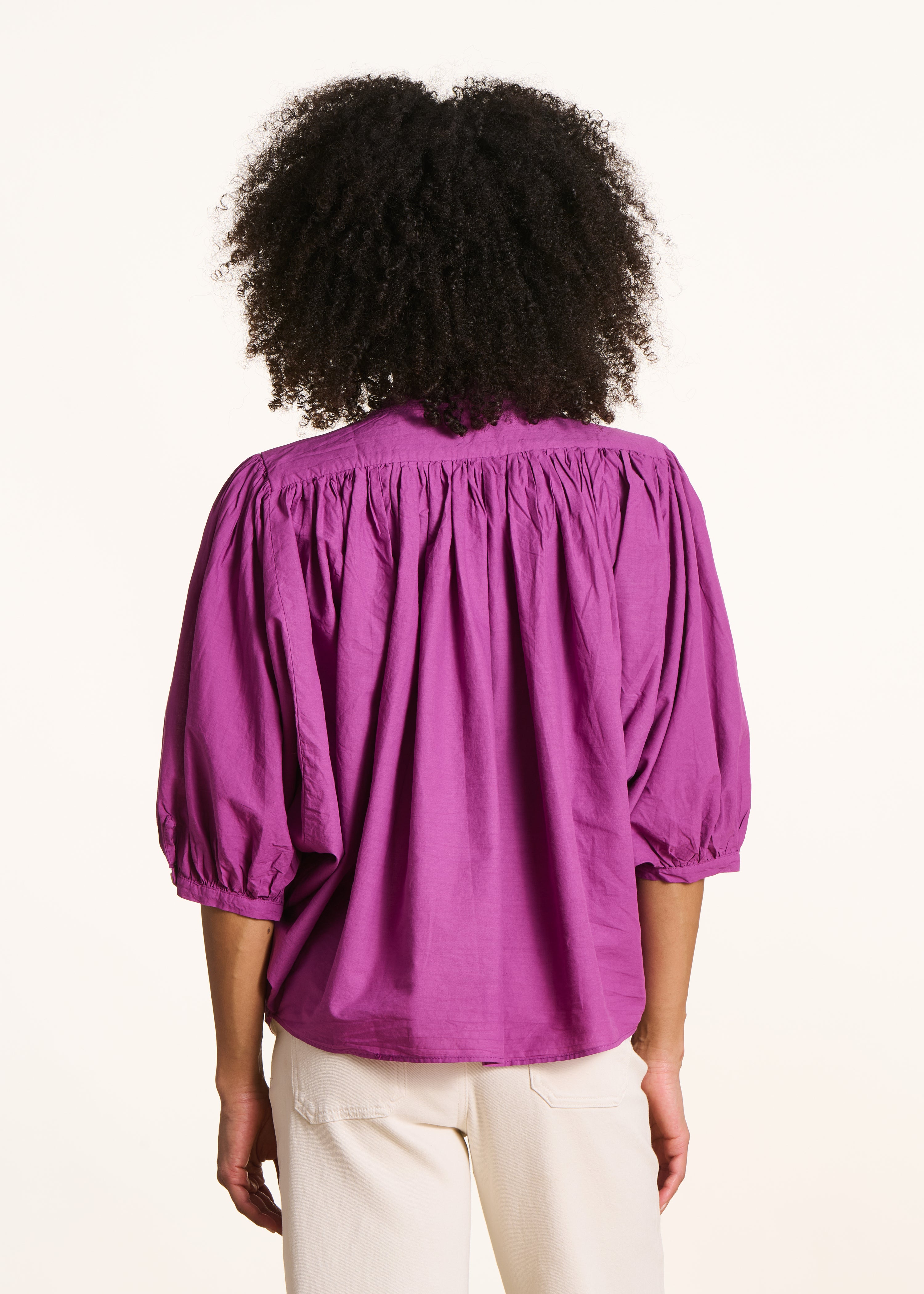 la-f-e-marabout-e-douwina-bluse-fuchsia-baumwolle image 3