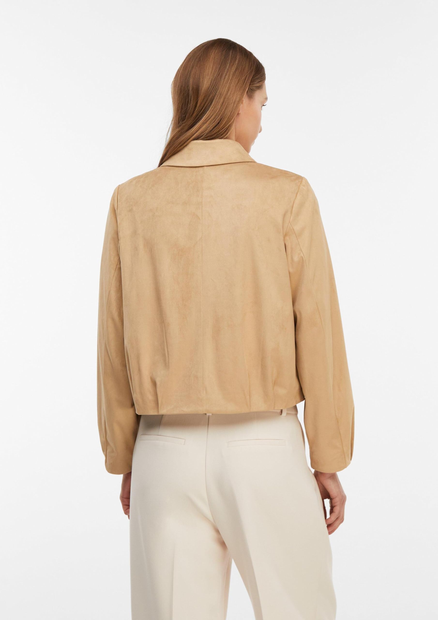 comma-blouson-jacke-veloursleder-optik-falten-gr-44 image 7