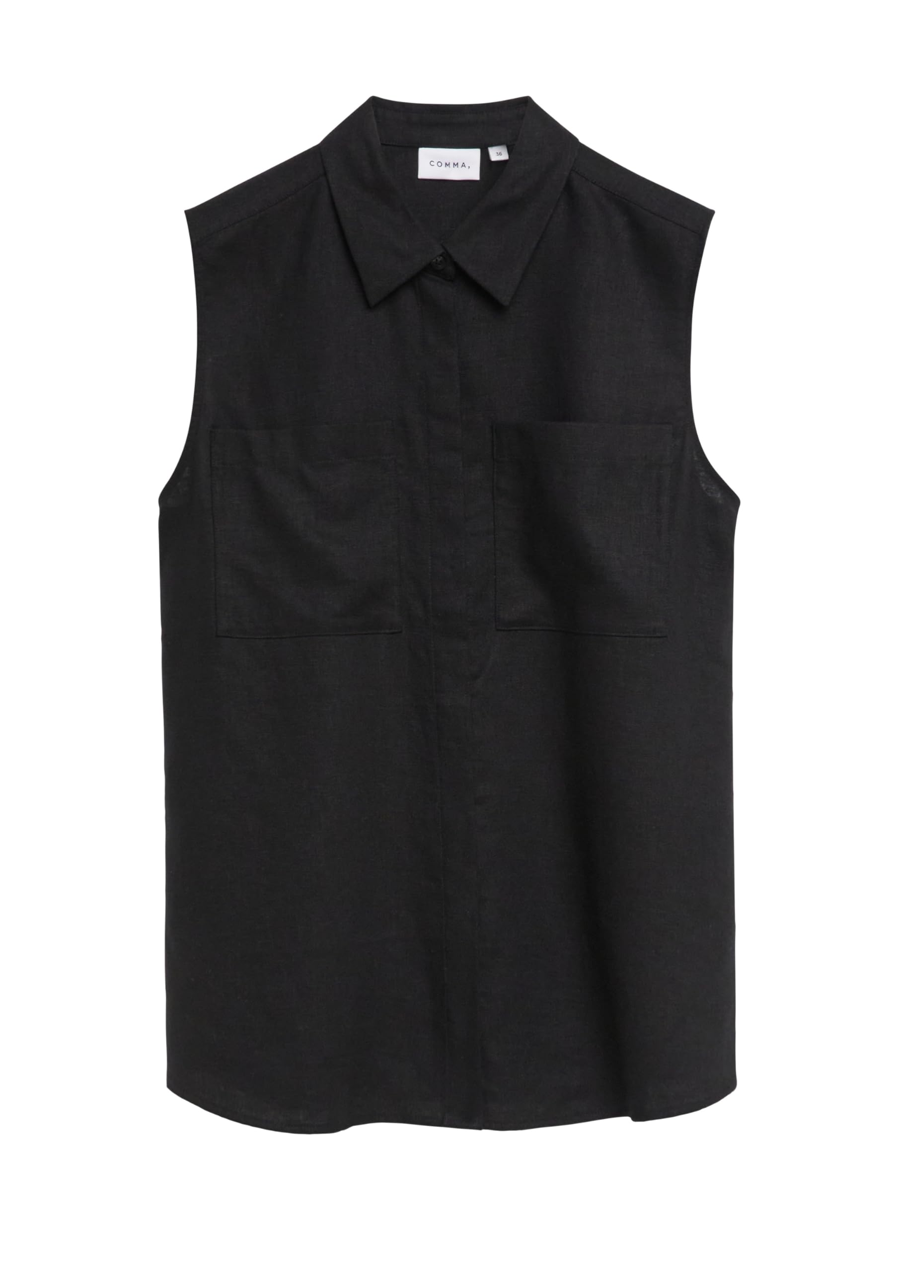 comma-2180863-bluse-leinen-mix-schwarz image 4