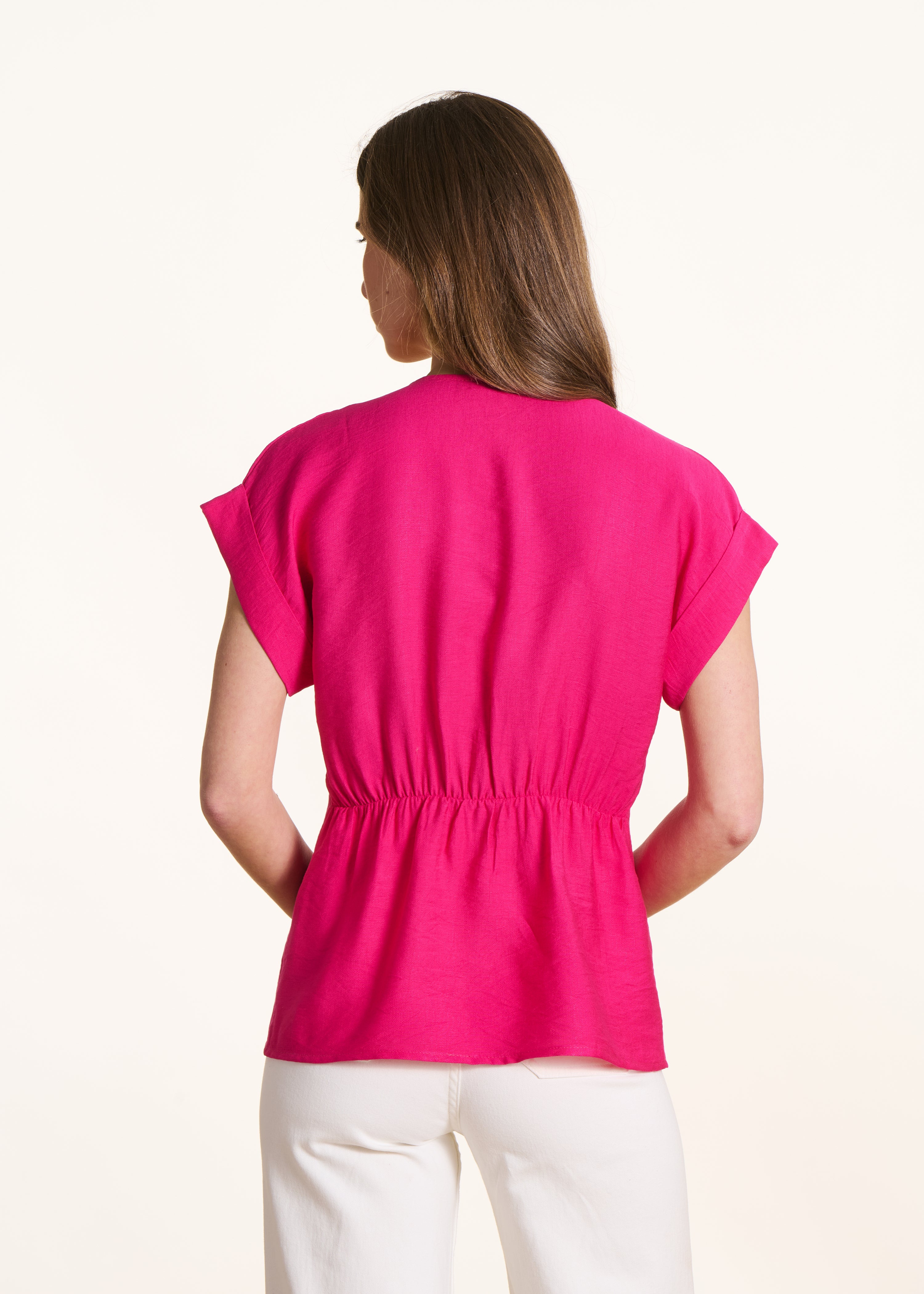 la-f-e-marabout-e-flou-top-kurzarm-viskose-pink-gr-36 image 3