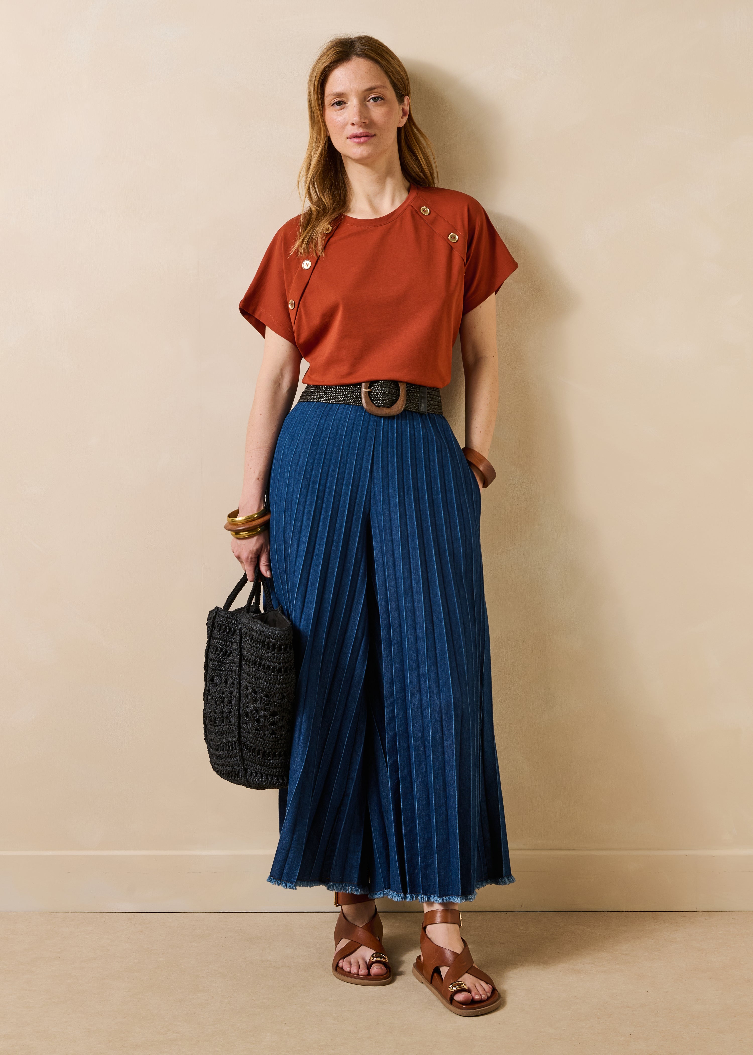 la-f-e-marabout-e-fou-t-shirt-orange-bio-baumwolle image 2
