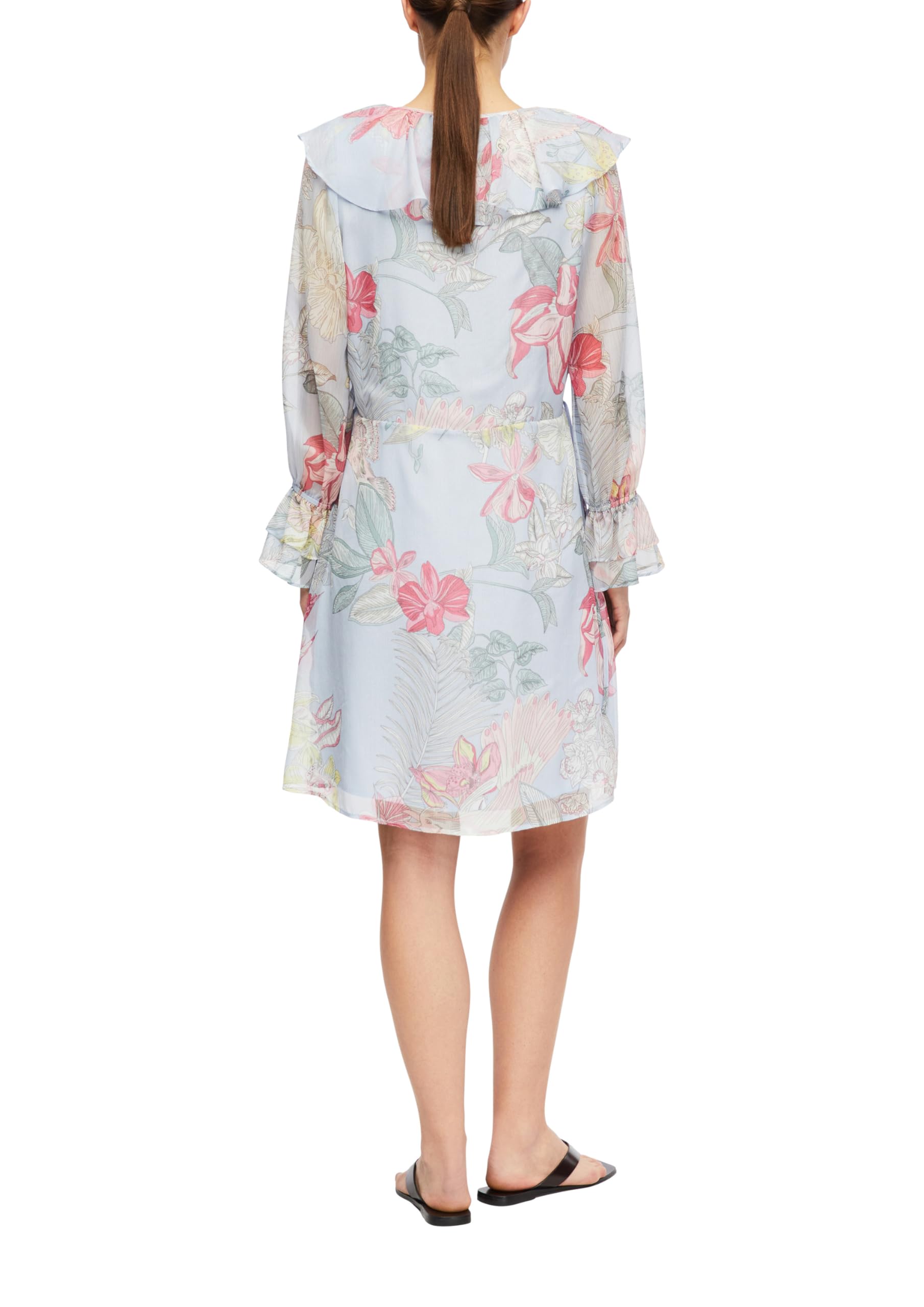 comma-kleid-v-ausschnitt-volants-relaxed-fit-midi image 2