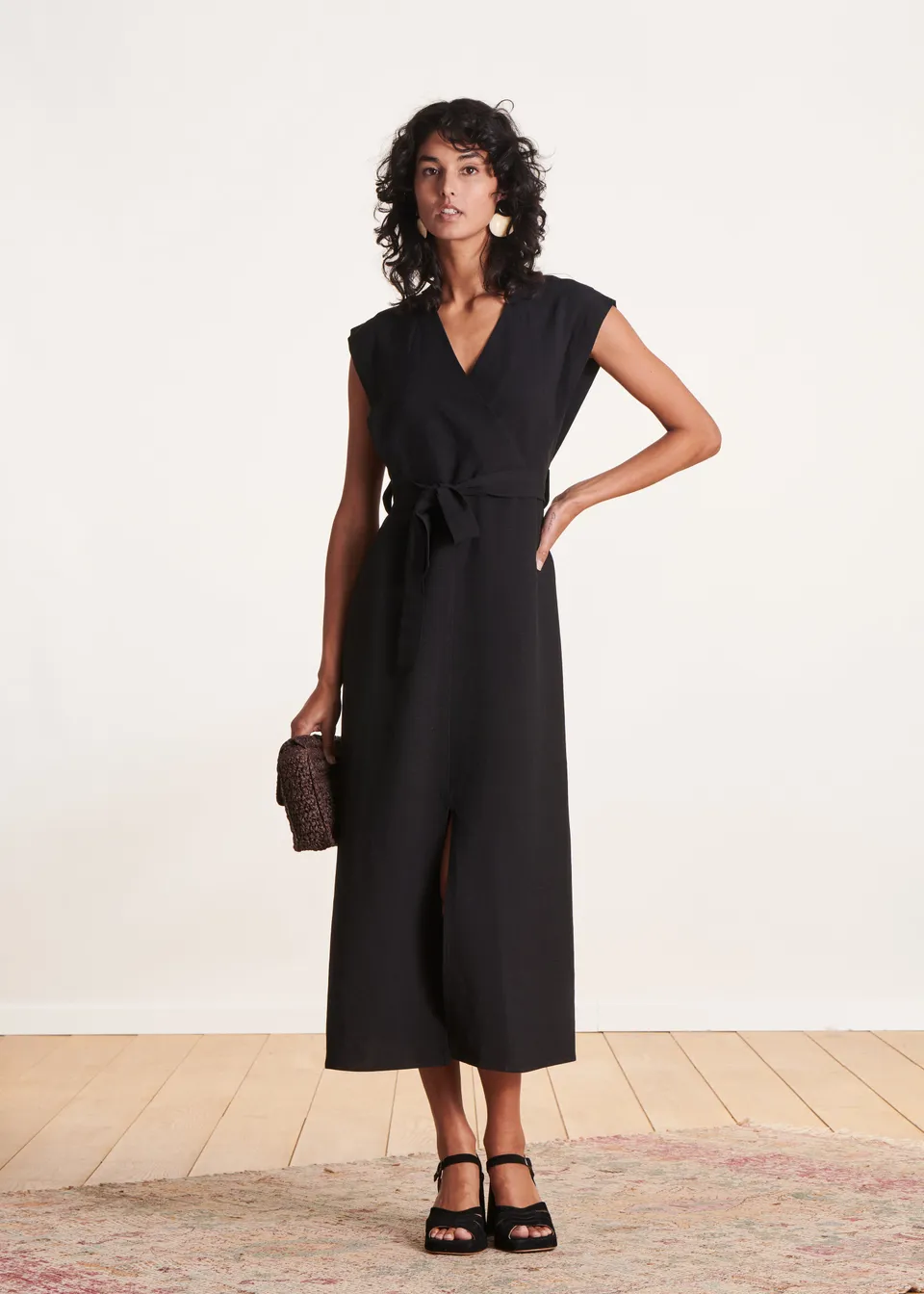 la-f-e-marabout-e-savigny-kleid-schwarz-wickel-midi image 1