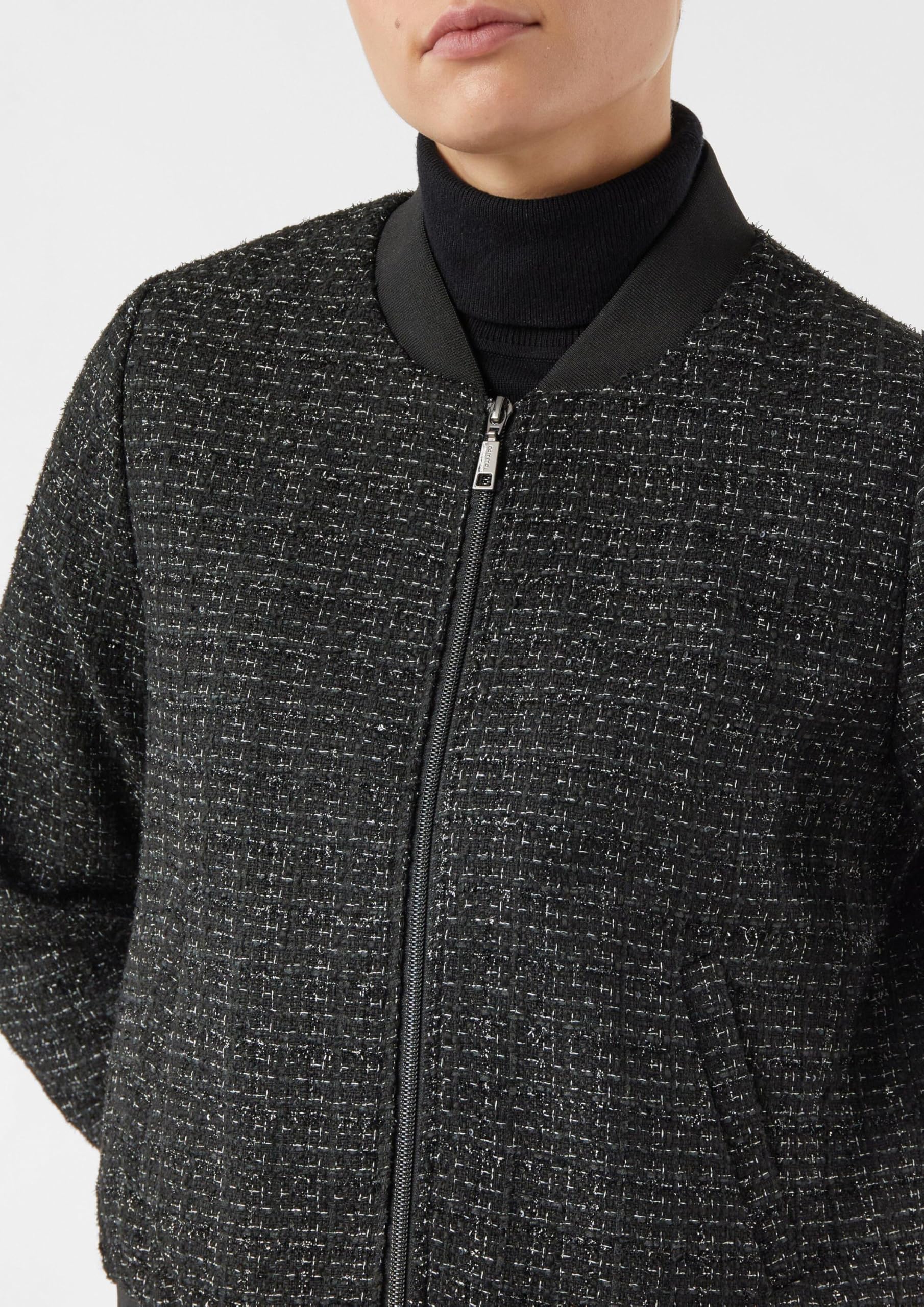comma-kurzer-blouson-jacke-gr-e-40-mit-glitzergarn image 4