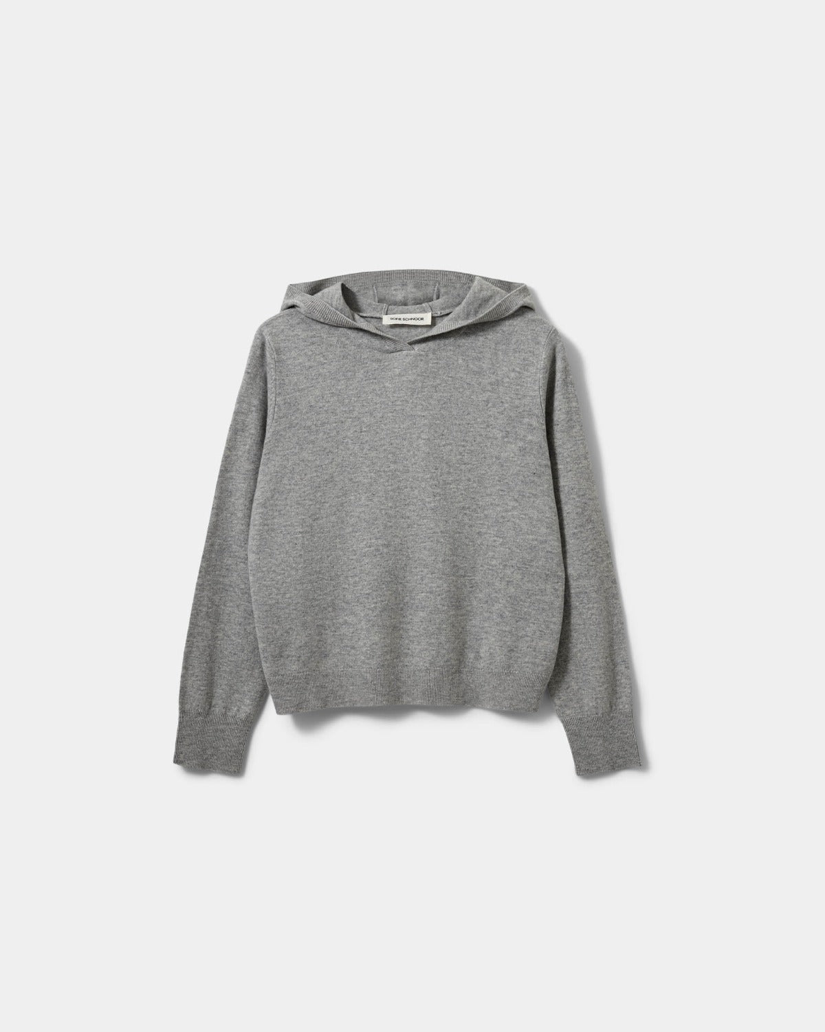 sofie-schnoor-women-cassiesw-strick-hoodie-grau-wolle image 1