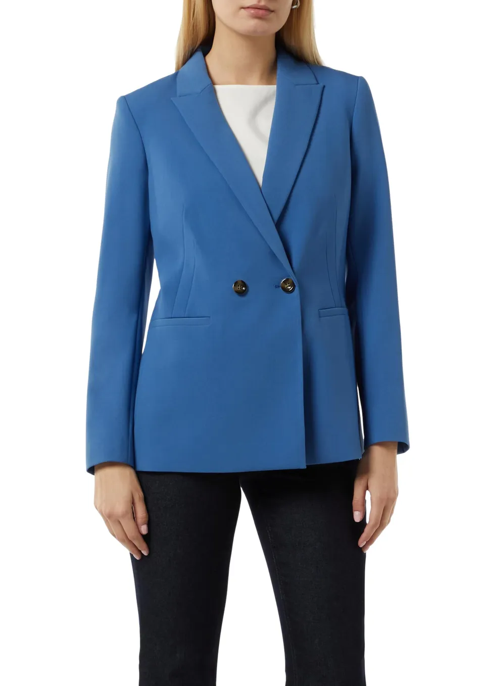 comma-antaillierter-twill-blazer-royalblau-32 image 1