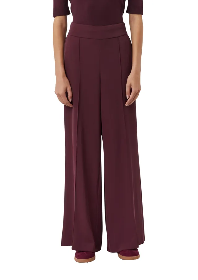 comma-trousers-klassische-marlenehose-gr-46-bordeaux image 1