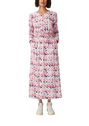 comma-maxi-kleid-damen-viskose-pfirsich-gr-38-langarm image 7