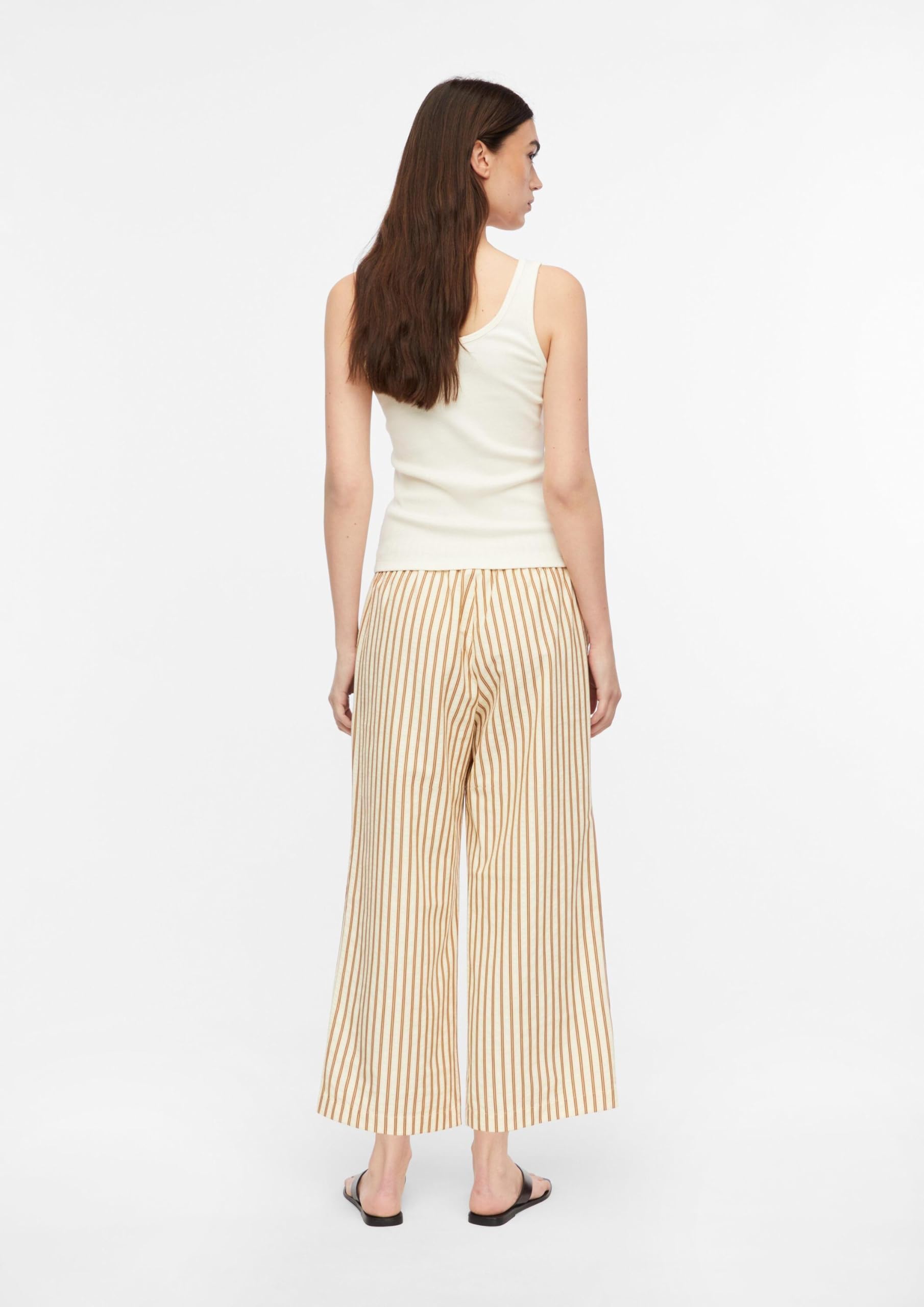 comma-trousers-culotte-hose-seersucker-bindeg-rtel-gr-34 image 7