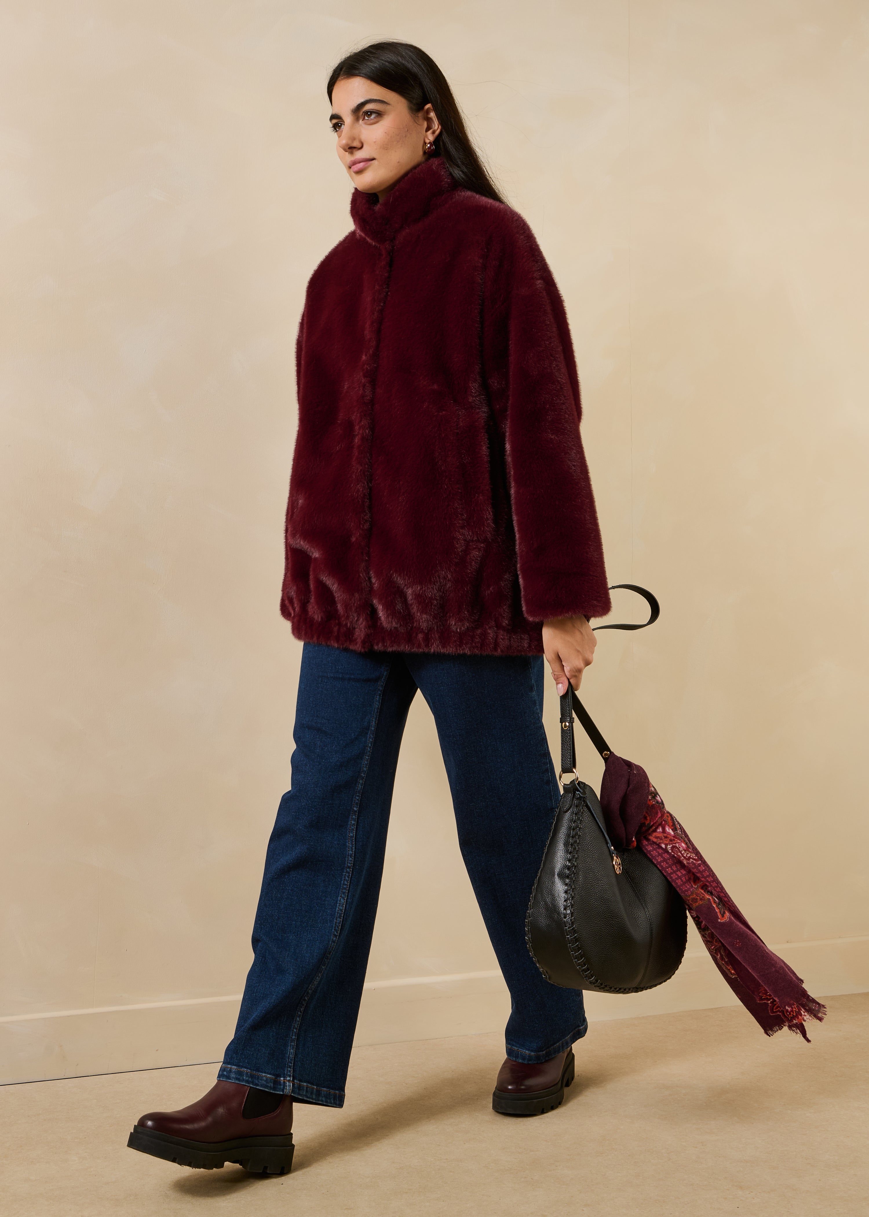 la-f-e-marabout-e-gladys-blousonjacke-himbeerrot-oversize image 2