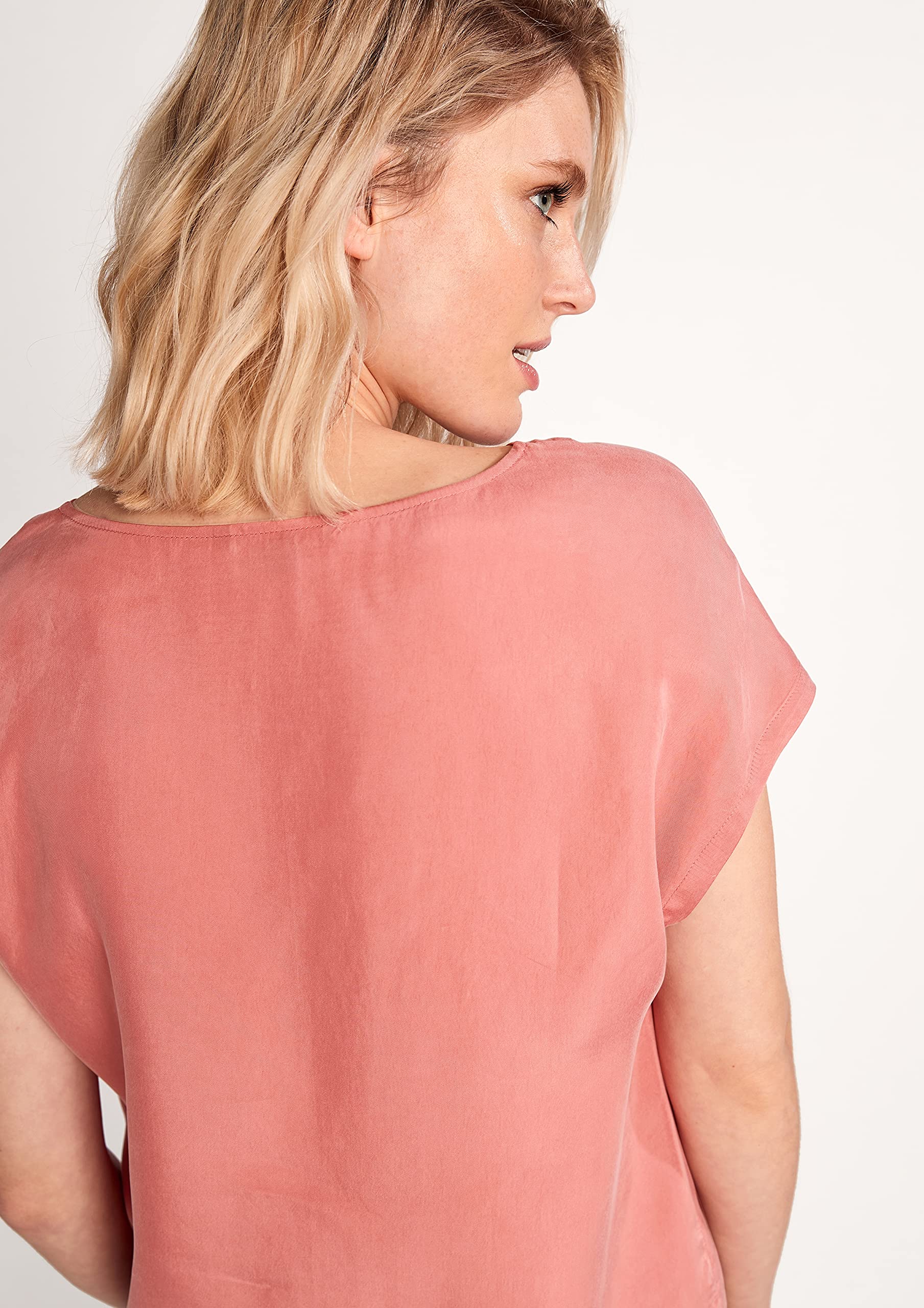 comma-kurzarm-bluse-damen-basic-mit-ausschnitt image 5