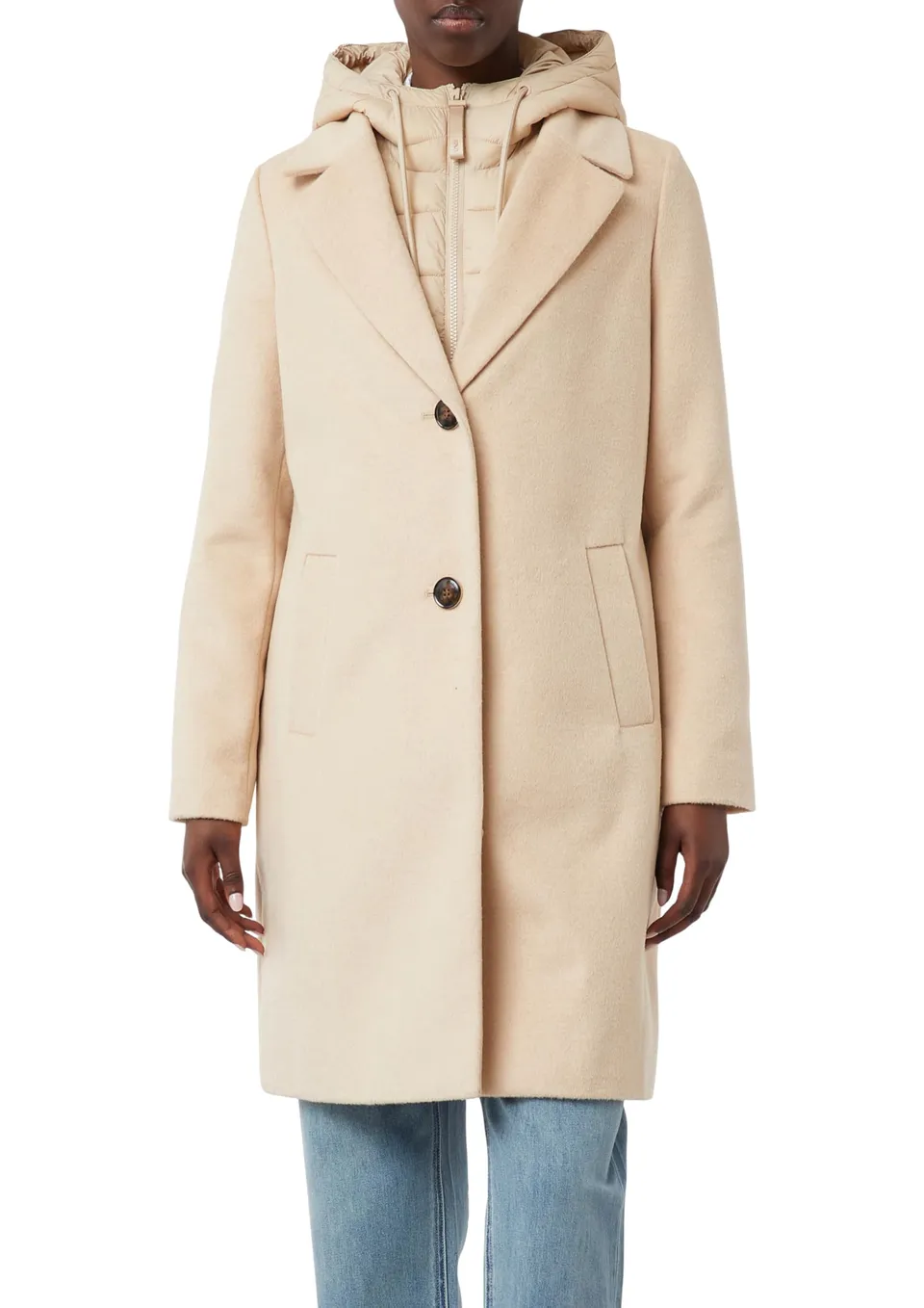 comma-coats-wollmixmantel-steppeinsatz-gr-42-beige image 1