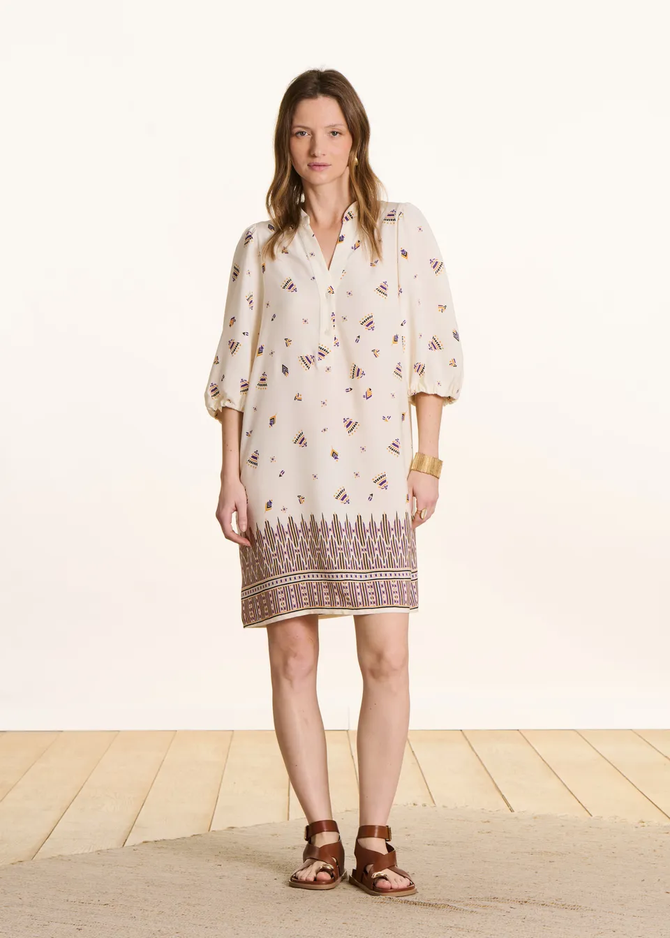 la-f-e-marabout-e-fertigo-sommerkleid-ecru-ethno-viskose image 1