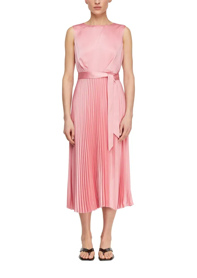 comma-dresses-satinkleid-pliss-e-rock-gr-38-rmellos image 1