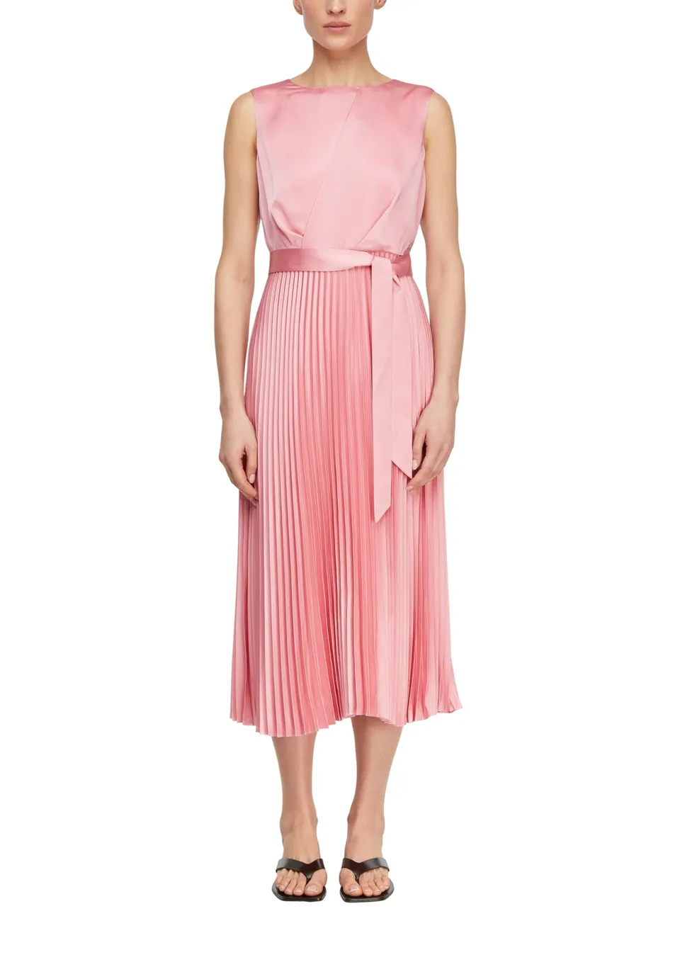 comma-dresses-satinkleid-pliss-e-rock-gr-38-rmellos image 1