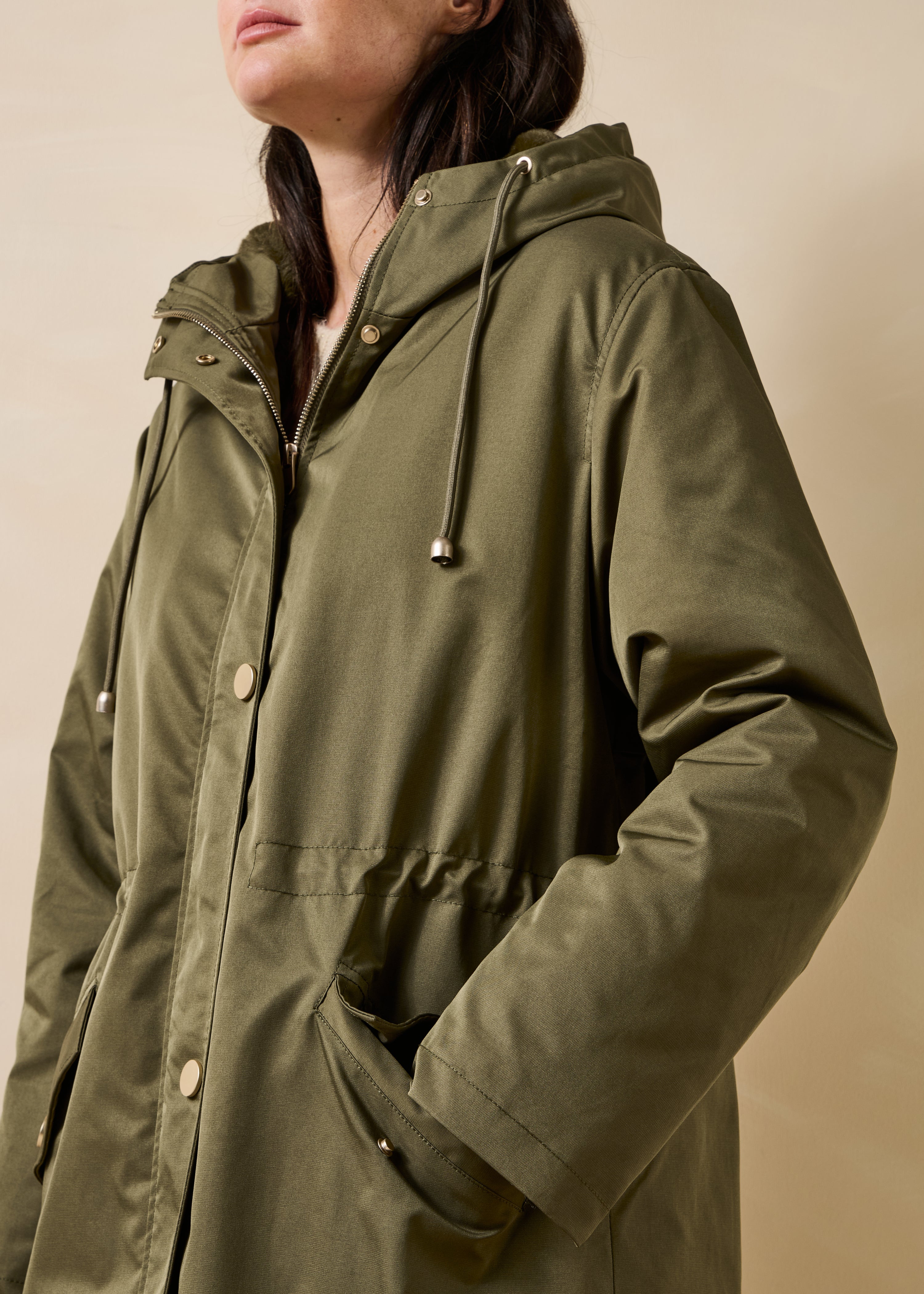 la-f-e-marabout-e-granix-parka-kaki-kunstfell image 5