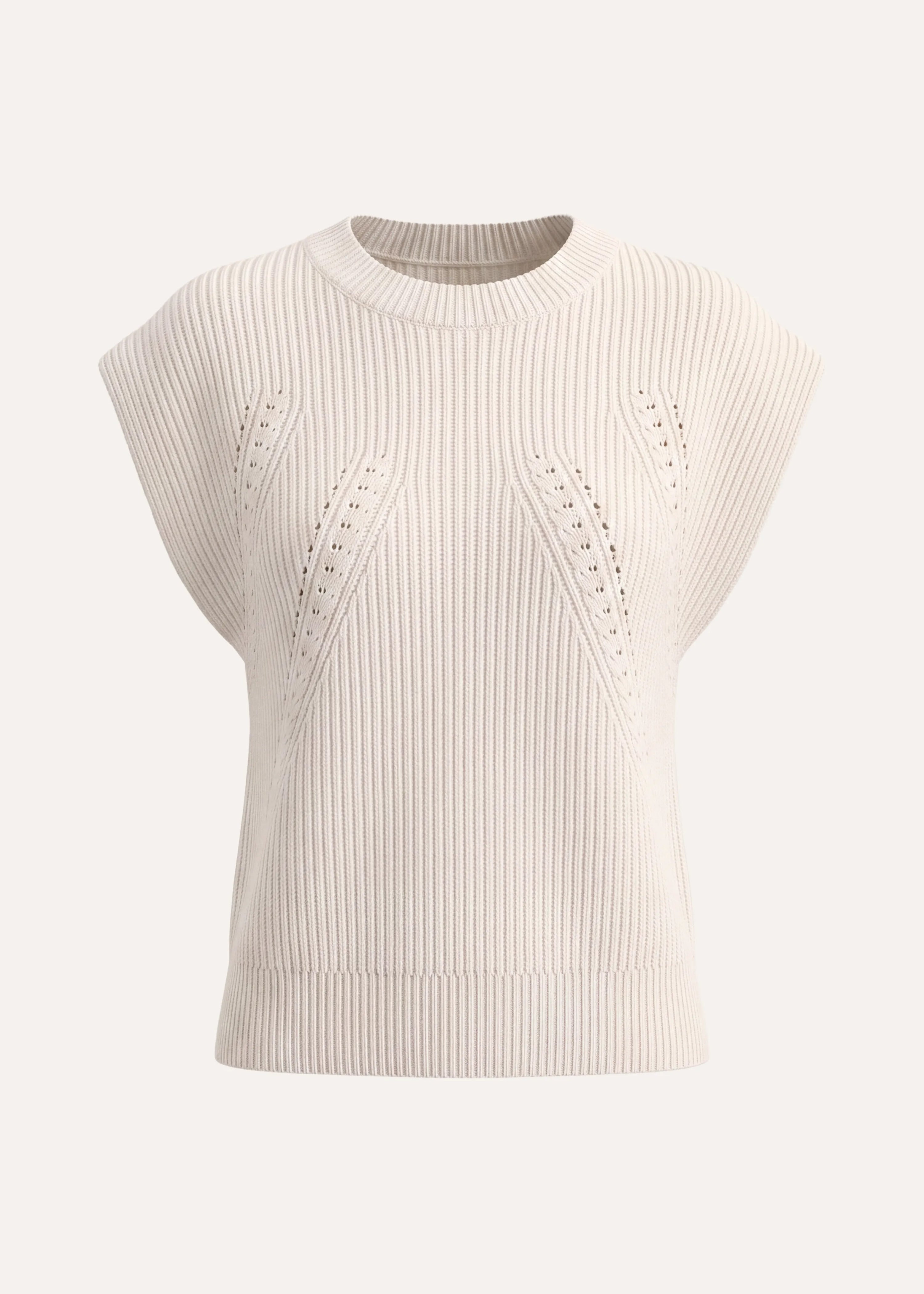 la-f-e-marabout-e-galea-pullover-ecru-wolle-alpaka-kurzarm image 6
