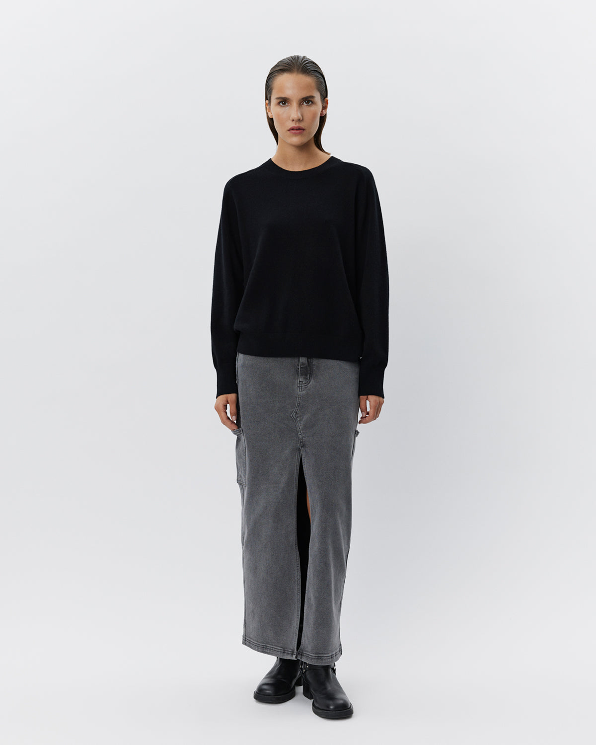 sofie-schnoor-women-alayasw-jeansrock-grau-denim-maxi image 1