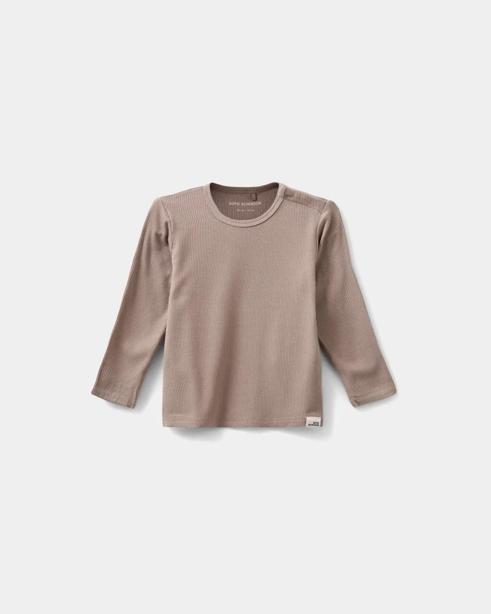 sofie-schnoor-kids-petriciasb-langarmshirt-dark-sand-viskose image 1