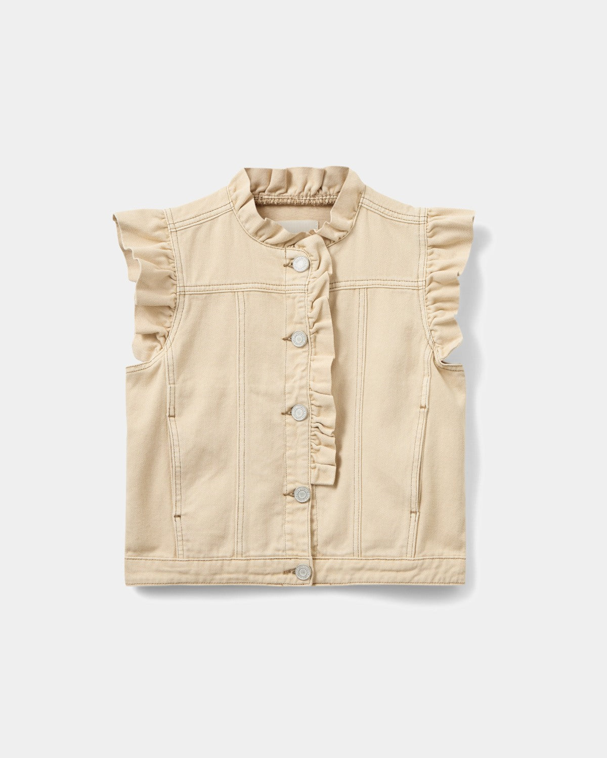 sofie-schnoor-young-weste-off-white-baumwolle-boxy image 1