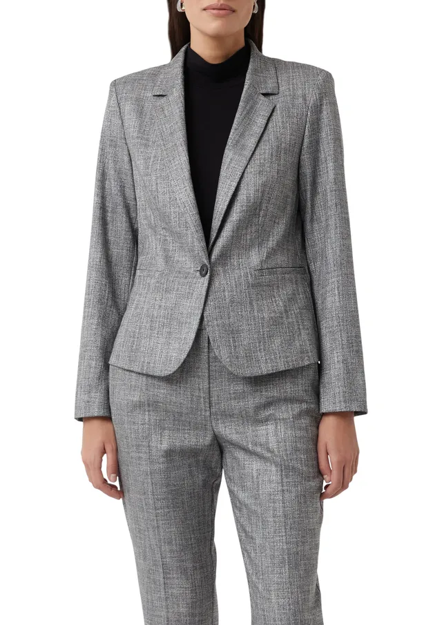 comma-blazer-tailliert-salt-pepper-gr-42-blazer image 1
