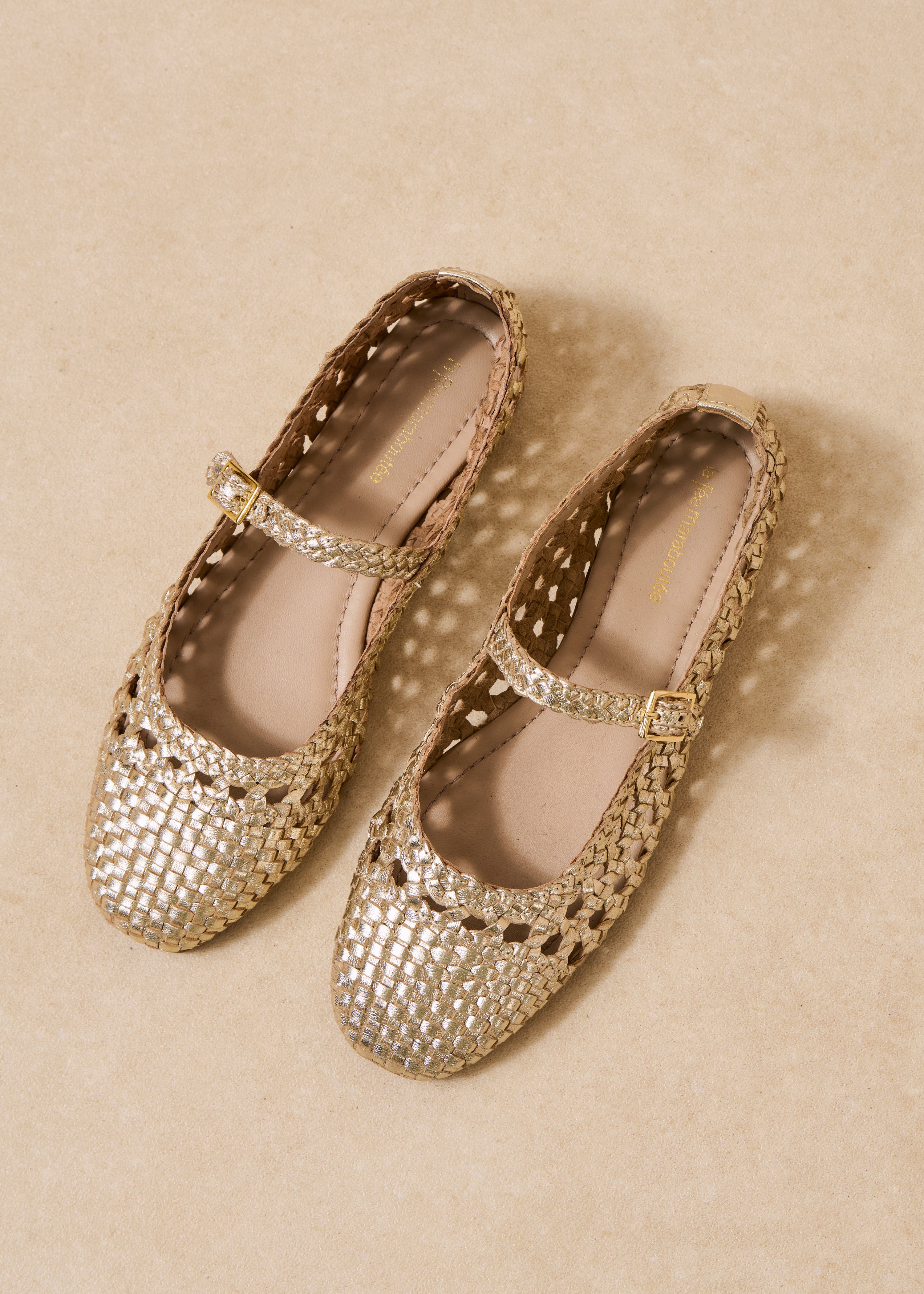la-f-e-marabout-e-ballerinas-gold-leder-fatigue-gr-38 image 2