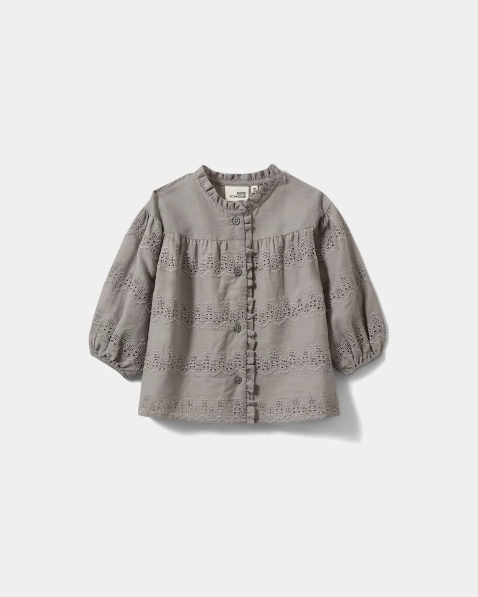 sofie-schnoor-aylinkb-kids-bluse-stone-grey-baumwolle image 1