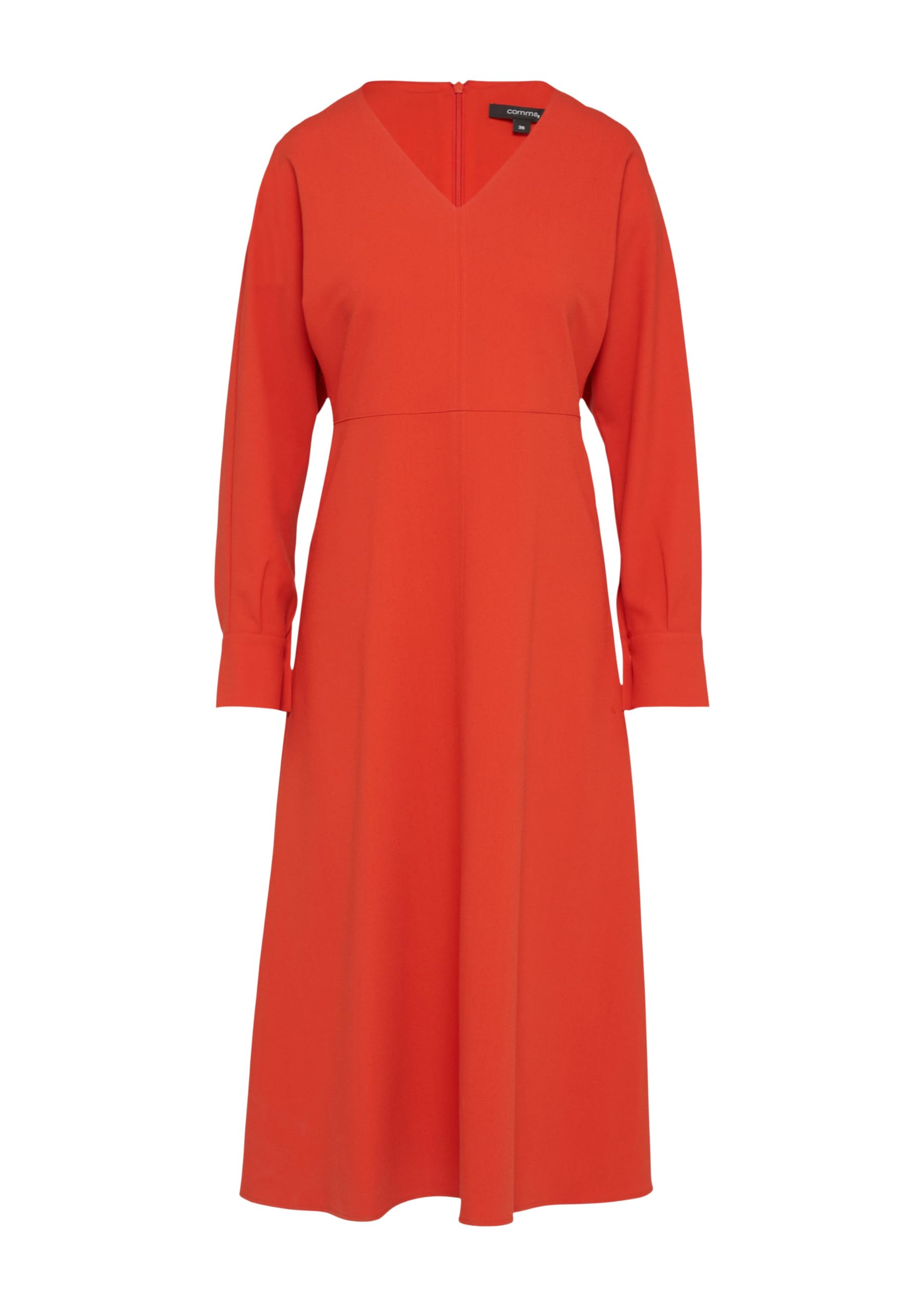 comma-crepe-kleid-fledermausarm-gr-38-v-ausschnitt-flie-end image 3