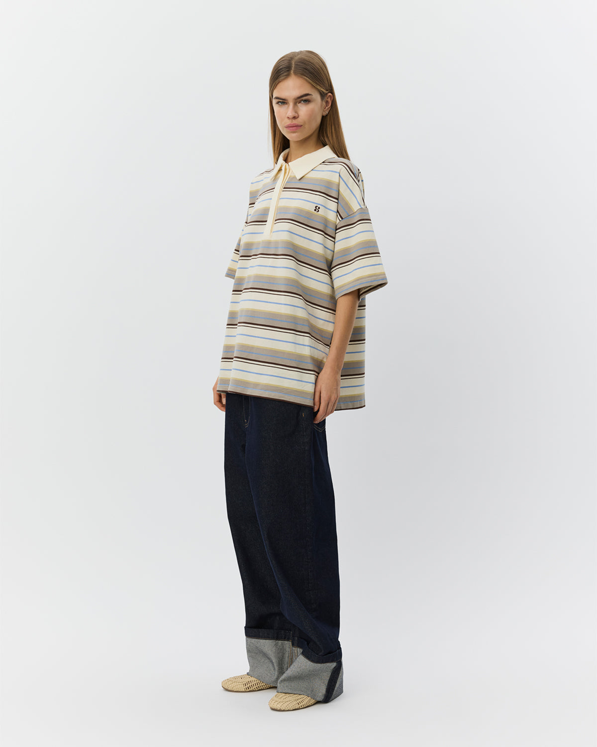 sofie-schnoor-women-pilsw-polo-shirt-off-white-gestreift-baumwolle image 3