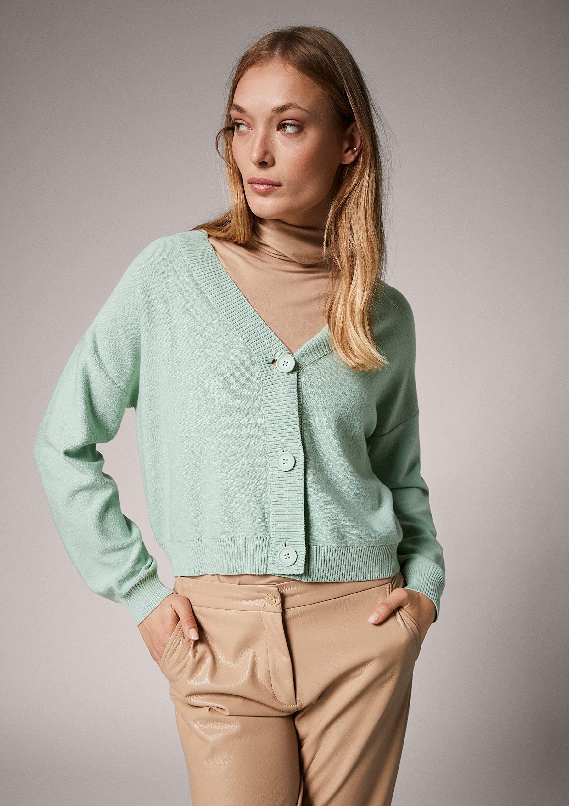 comma-jacke-blazerersatz-gr-m-light-green-kragen image 4