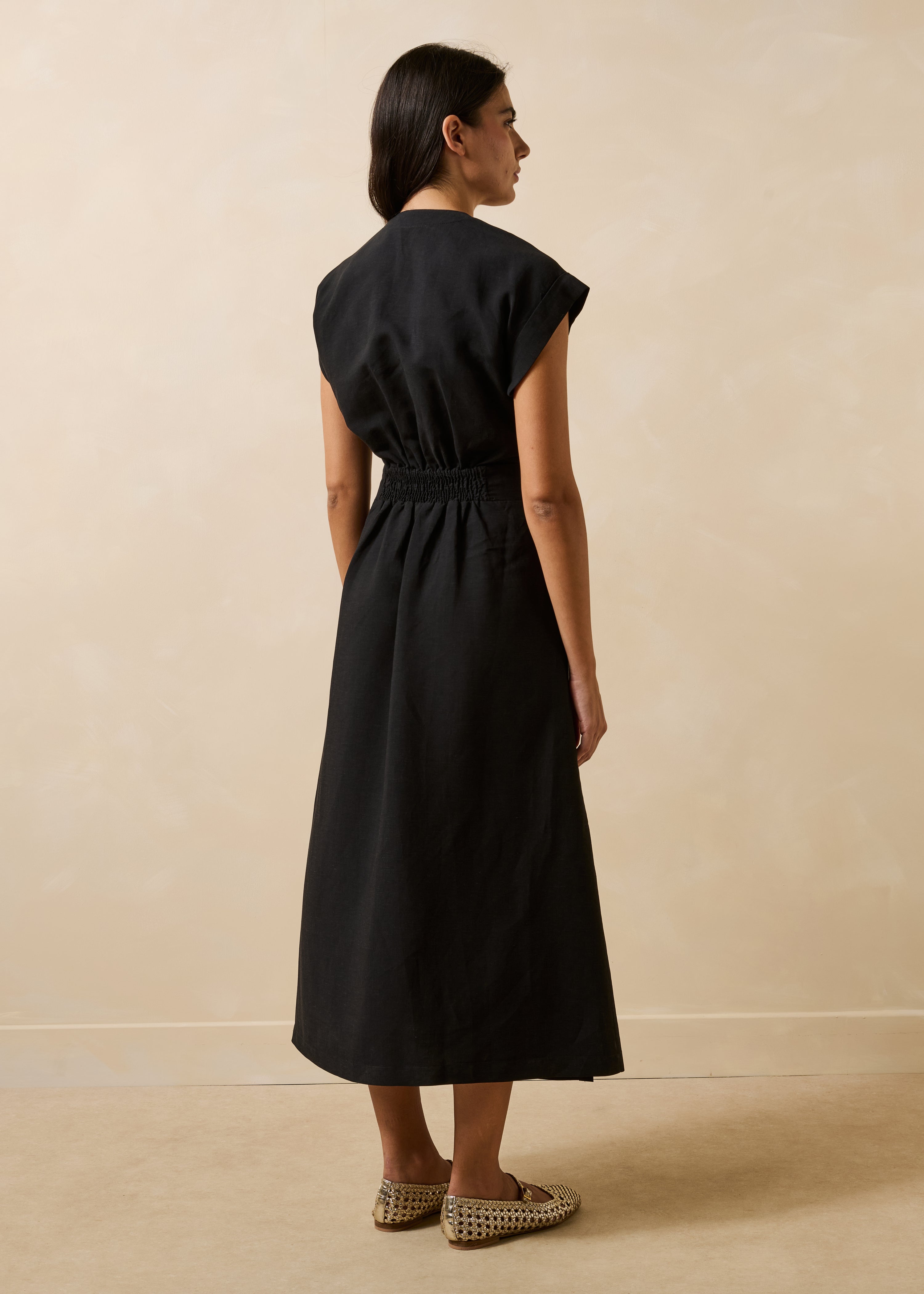 la-f-e-marabout-e-fresa-maxikleid-schwarz-kleid-wickeloptik image 2