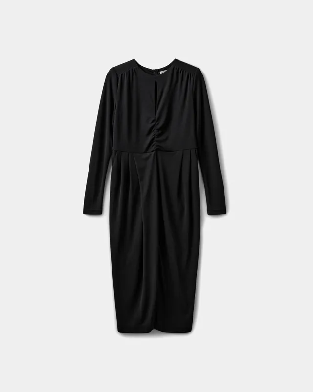 sofie-schnoor-sandrasw-dress-maxikleid-schwarz-langarm image 1