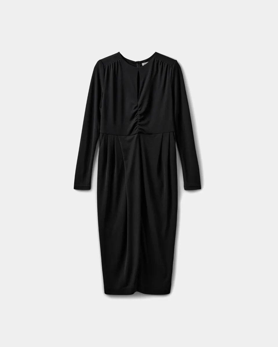 sofie-schnoor-sandrasw-dress-maxikleid-schwarz-langarm image 1