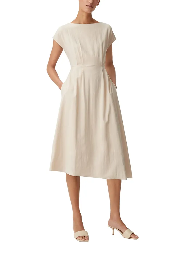 comma-dresses-kleid-60-2-61-20-200-2130162-beige-gr-38 image 1