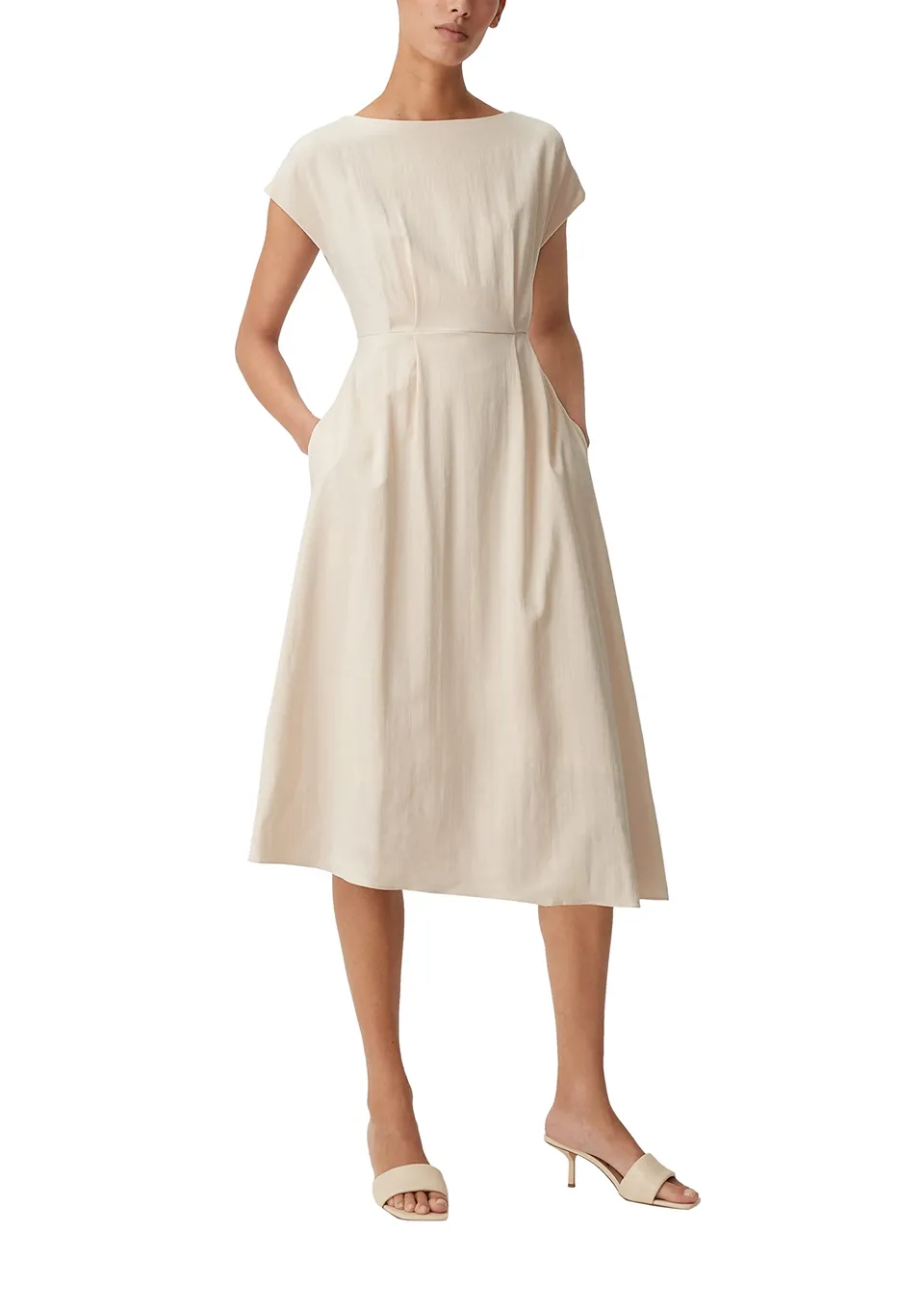 comma-dresses-kleid-60-2-61-20-200-2130162-beige-gr-38 image 1