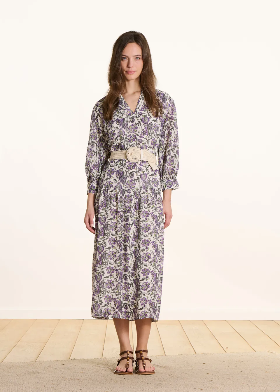 la-f-e-marabout-e-maxikleid-oversize-violett-floral-mit-g-rtel image 1