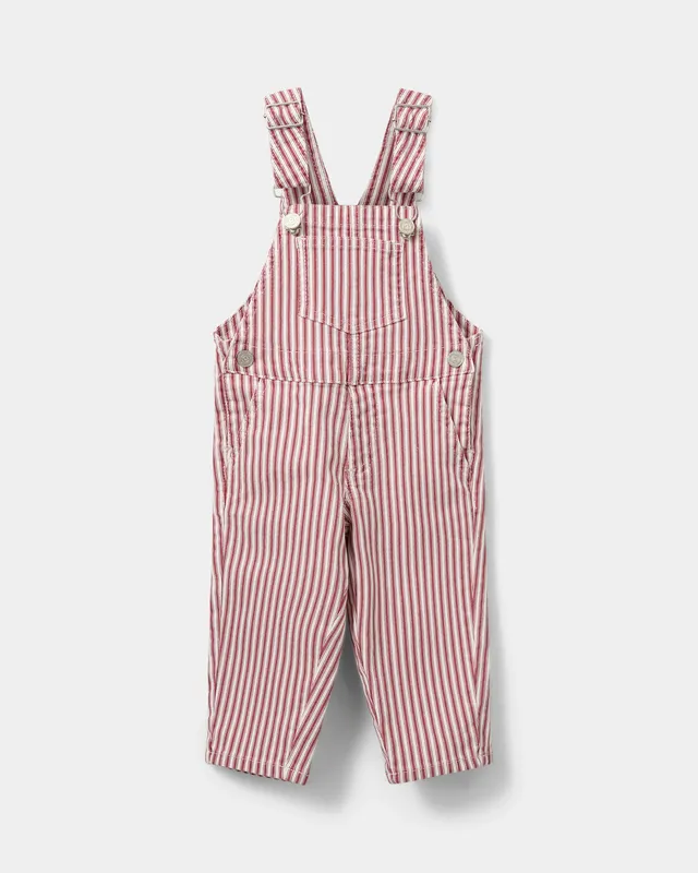 sofie-schnoor-baby-larinsb-overall-rot-gestreift-baumwolle image 1