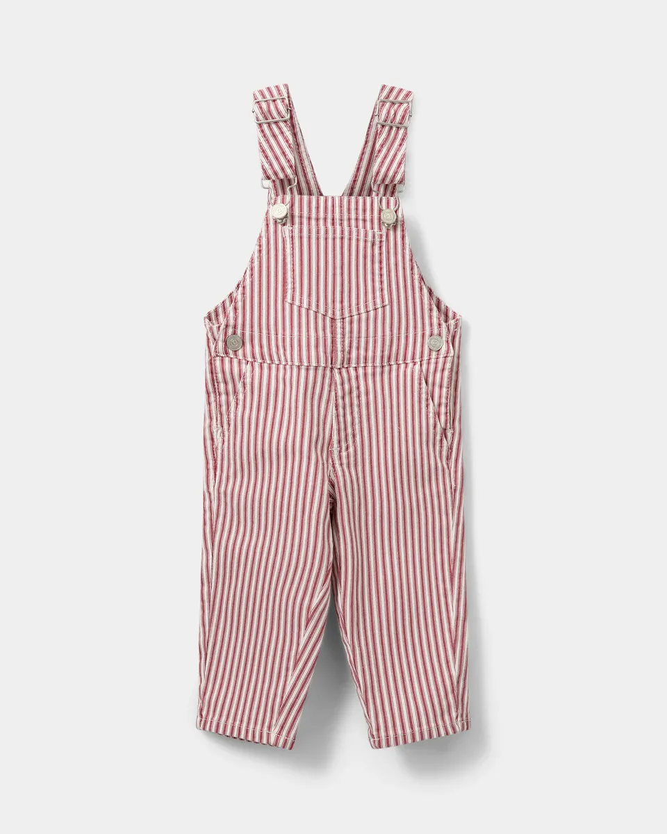 sofie-schnoor-baby-larinsb-overall-rot-gestreift-baumwolle image 1