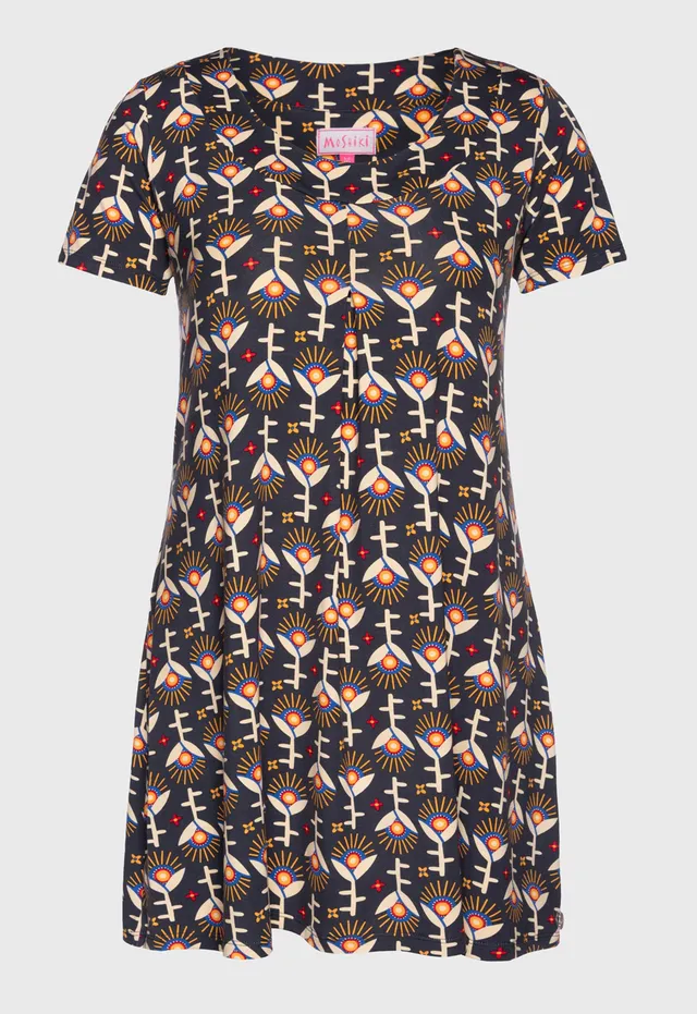 moshiki-dress-s26dress-v3-kurzarmkleid-viskose-85-cm image 1