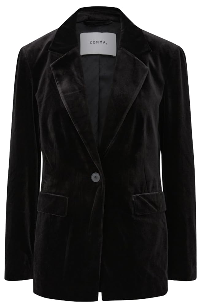 comma-2186393-samt-blazer-damenblazer-gr-34-samt image 1