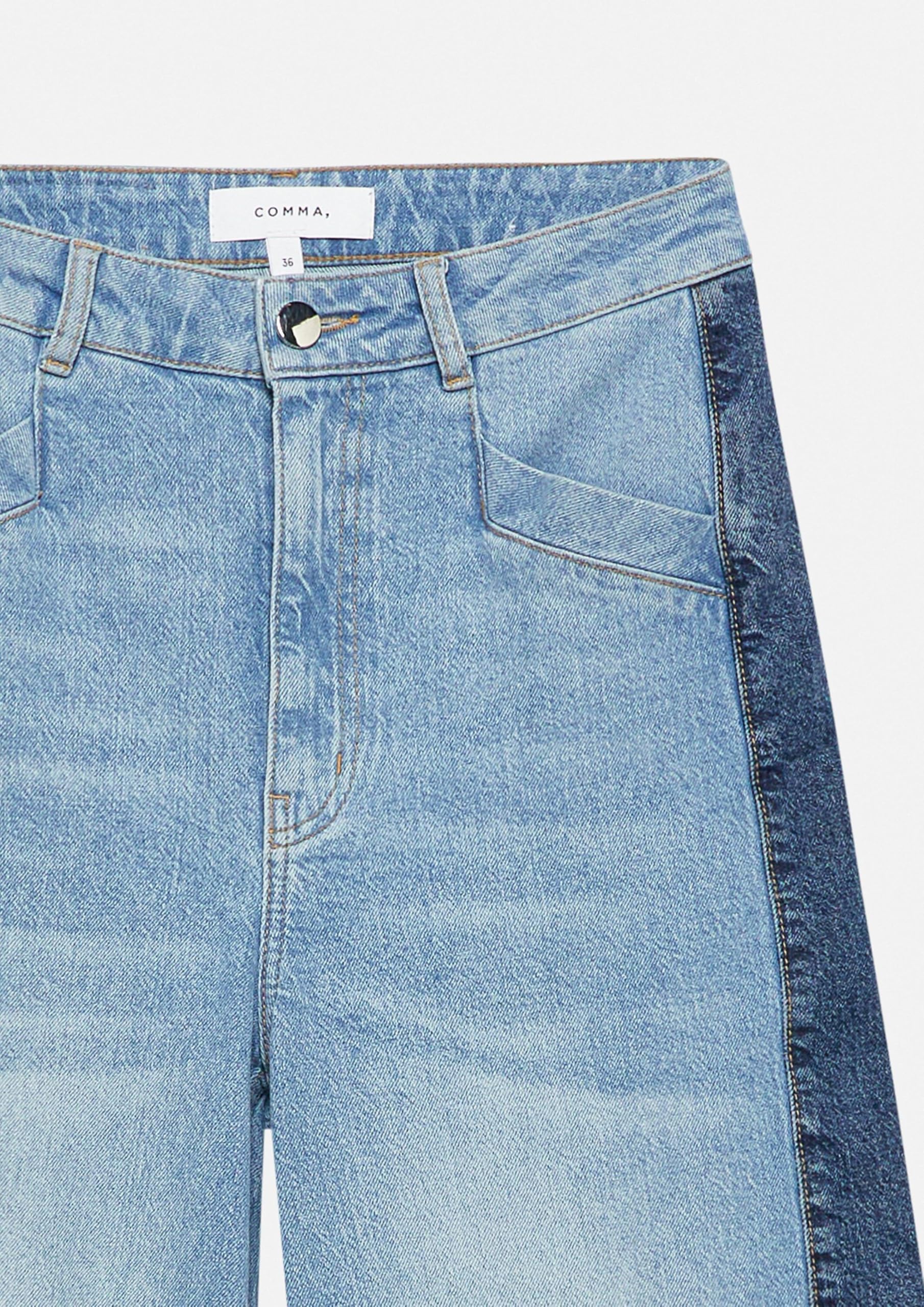comma-anna-wide-leg-jeans-high-rise-gr-38-mit-streifen image 6