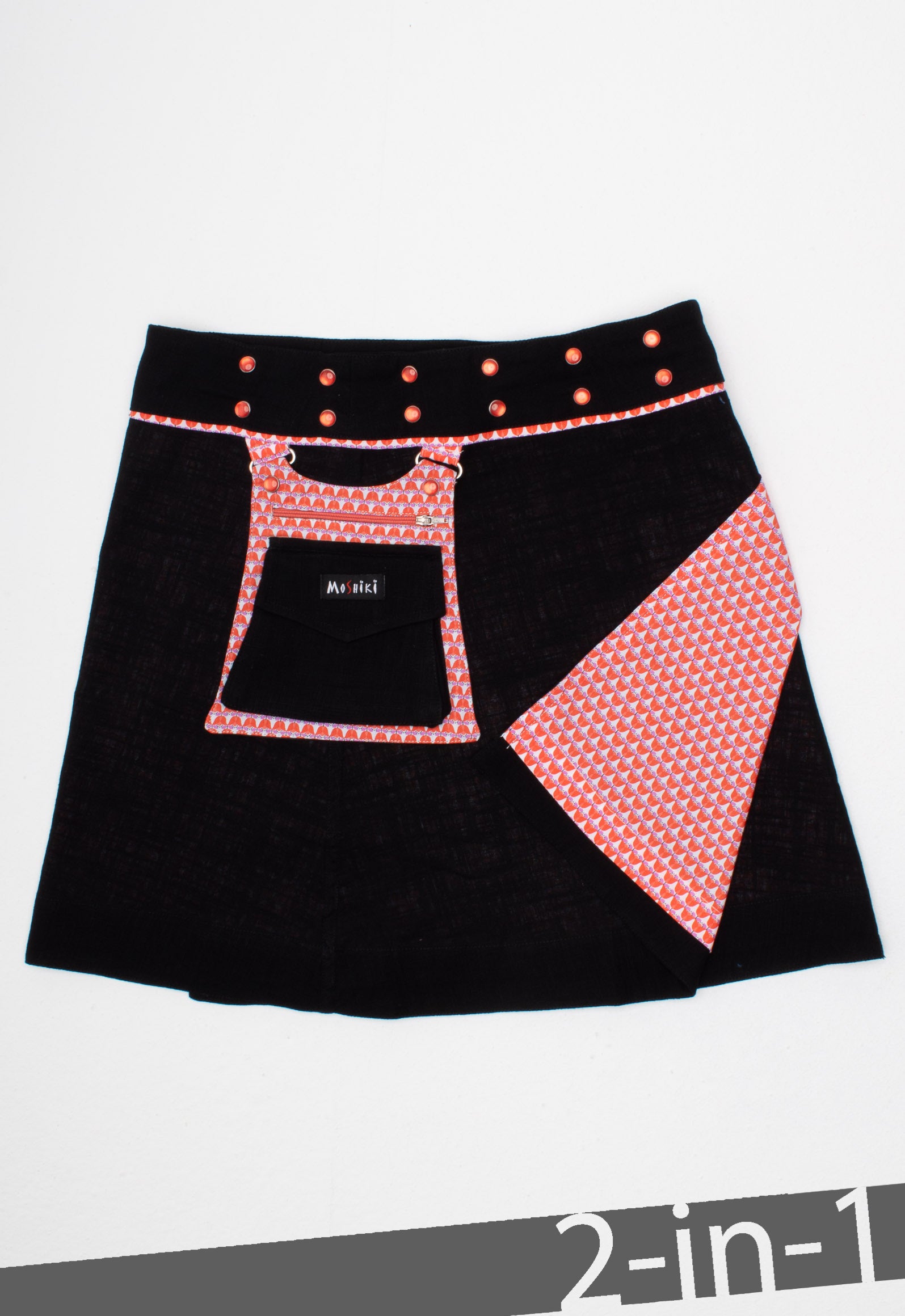 moshiki-hot-cookie-10-wickelrock-45-cm-schwarz-wendbar image 1