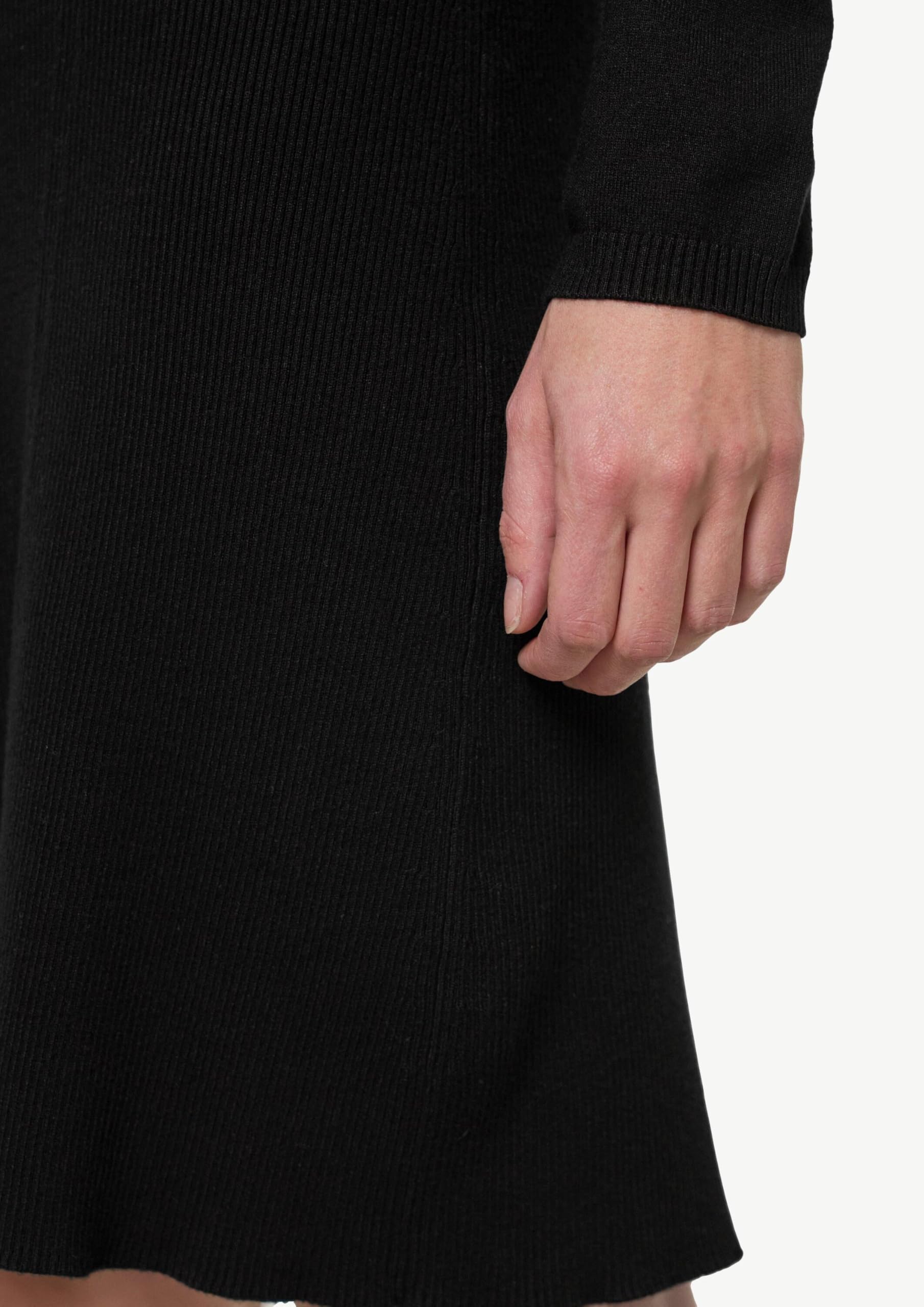 comma-rippstrickkleid-kleid-schwarz-gr-38-turtleneck-kurz image 5