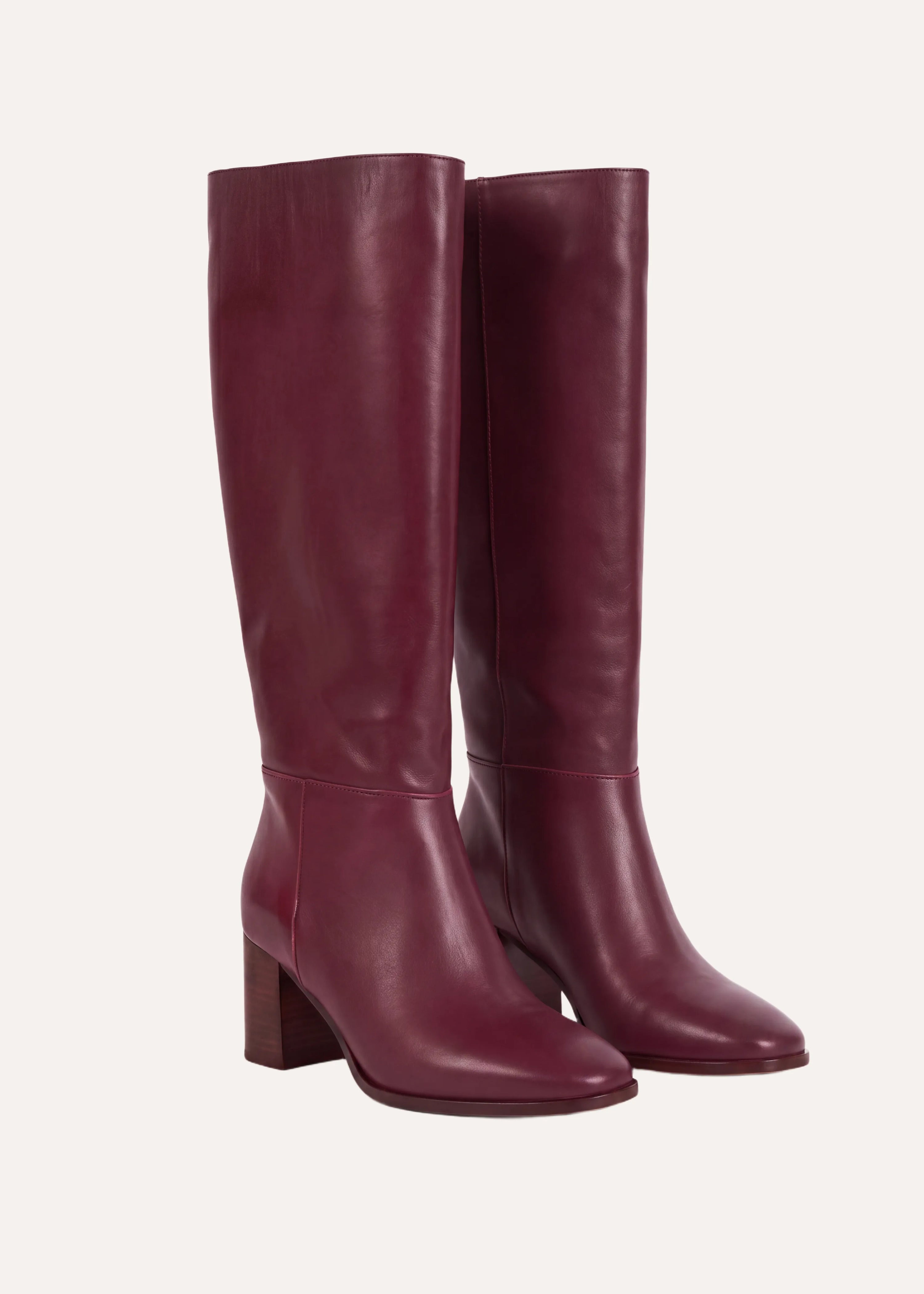la-f-e-marabout-e-zakui-stiefel-bordeaux-leder-absatz image 5